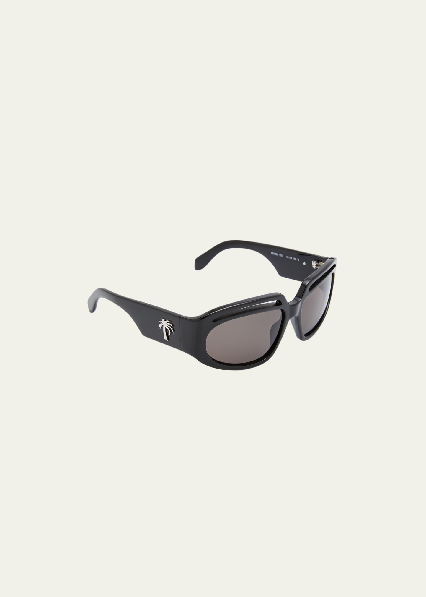Palm Angels Heights Square Acetate Sunglasses In Black