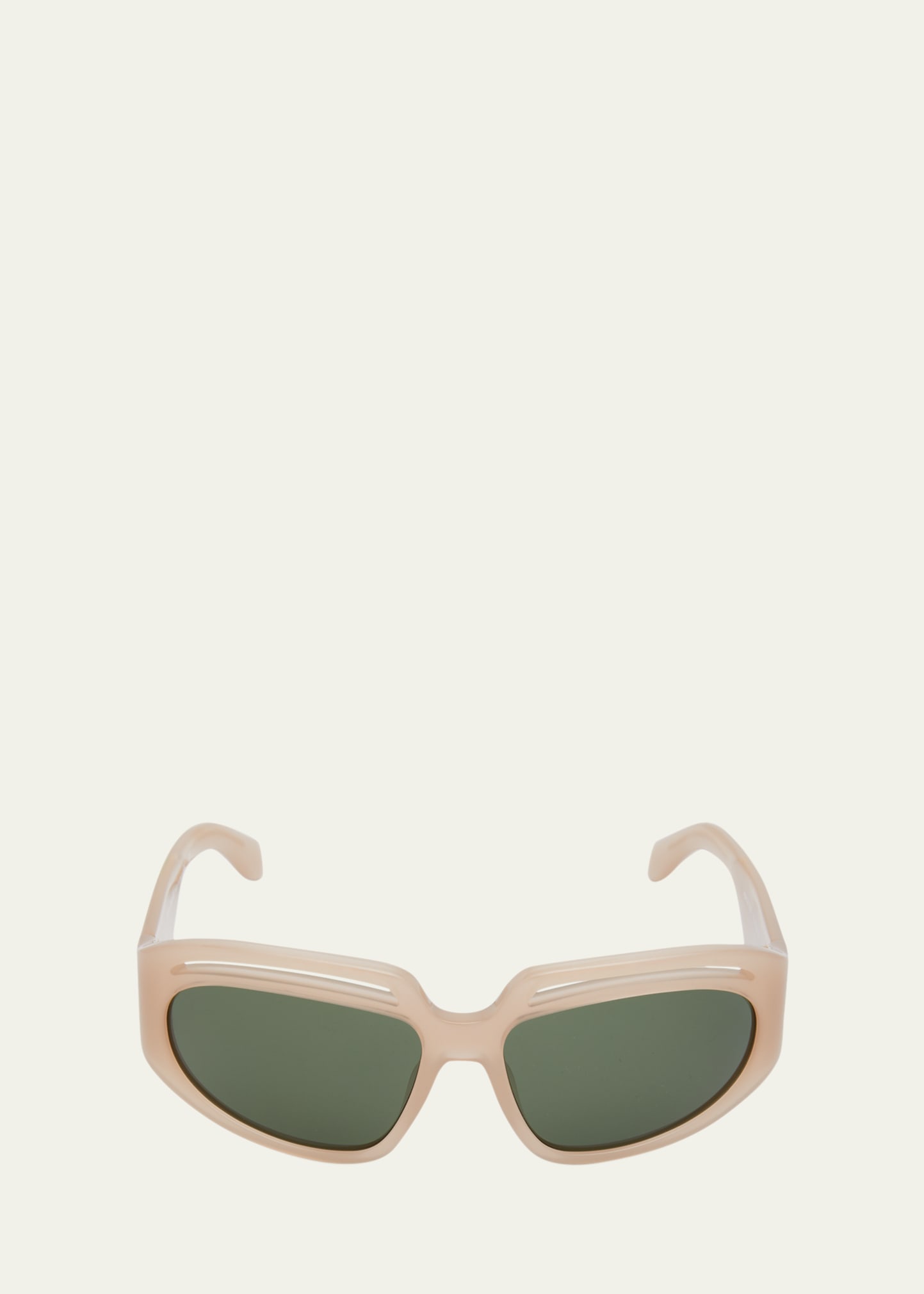 Palm Angels Heights Square Acetate Sunglasses In Green