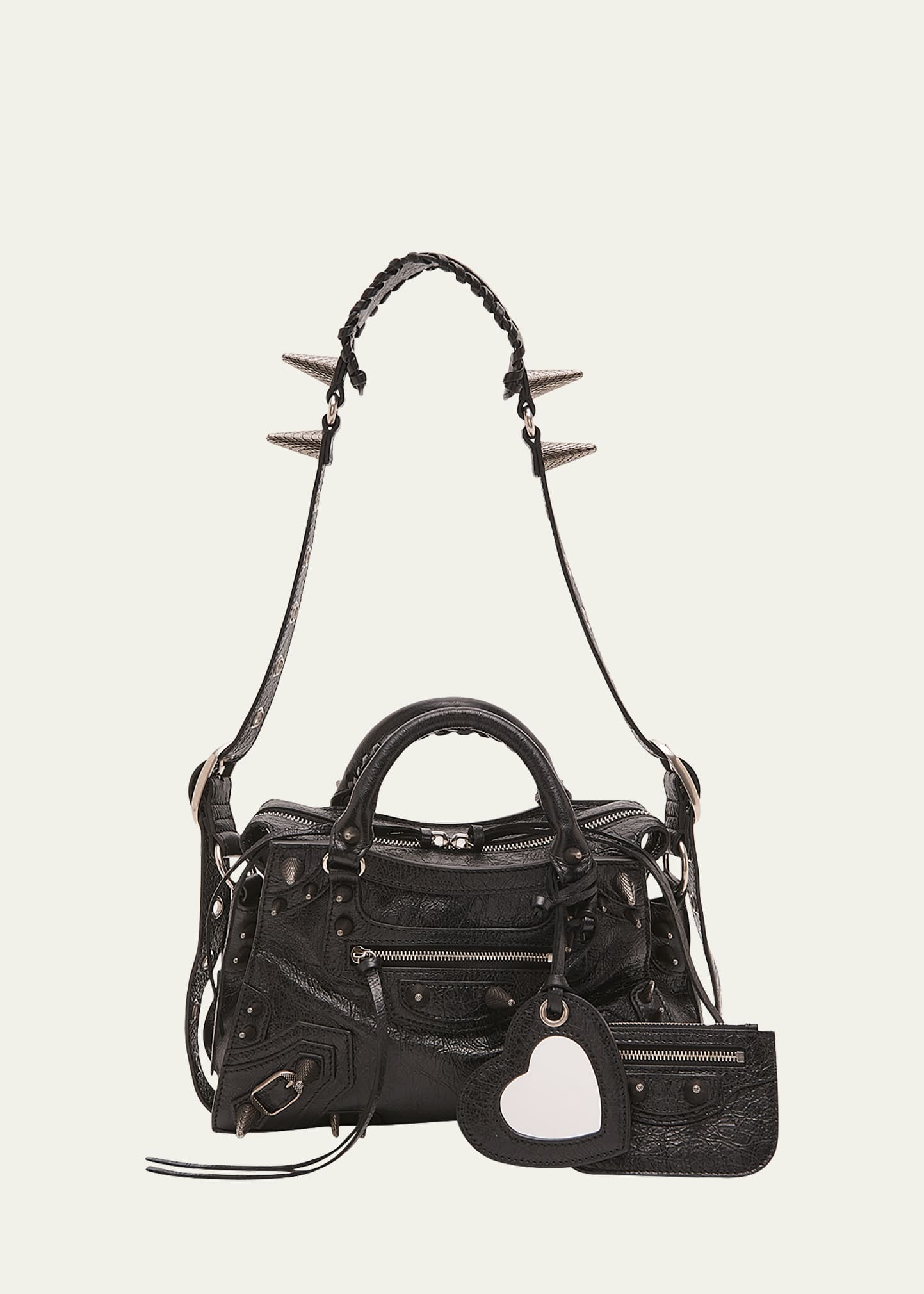 Balenciaga Neo Cagole City Leather Shoulder Bag