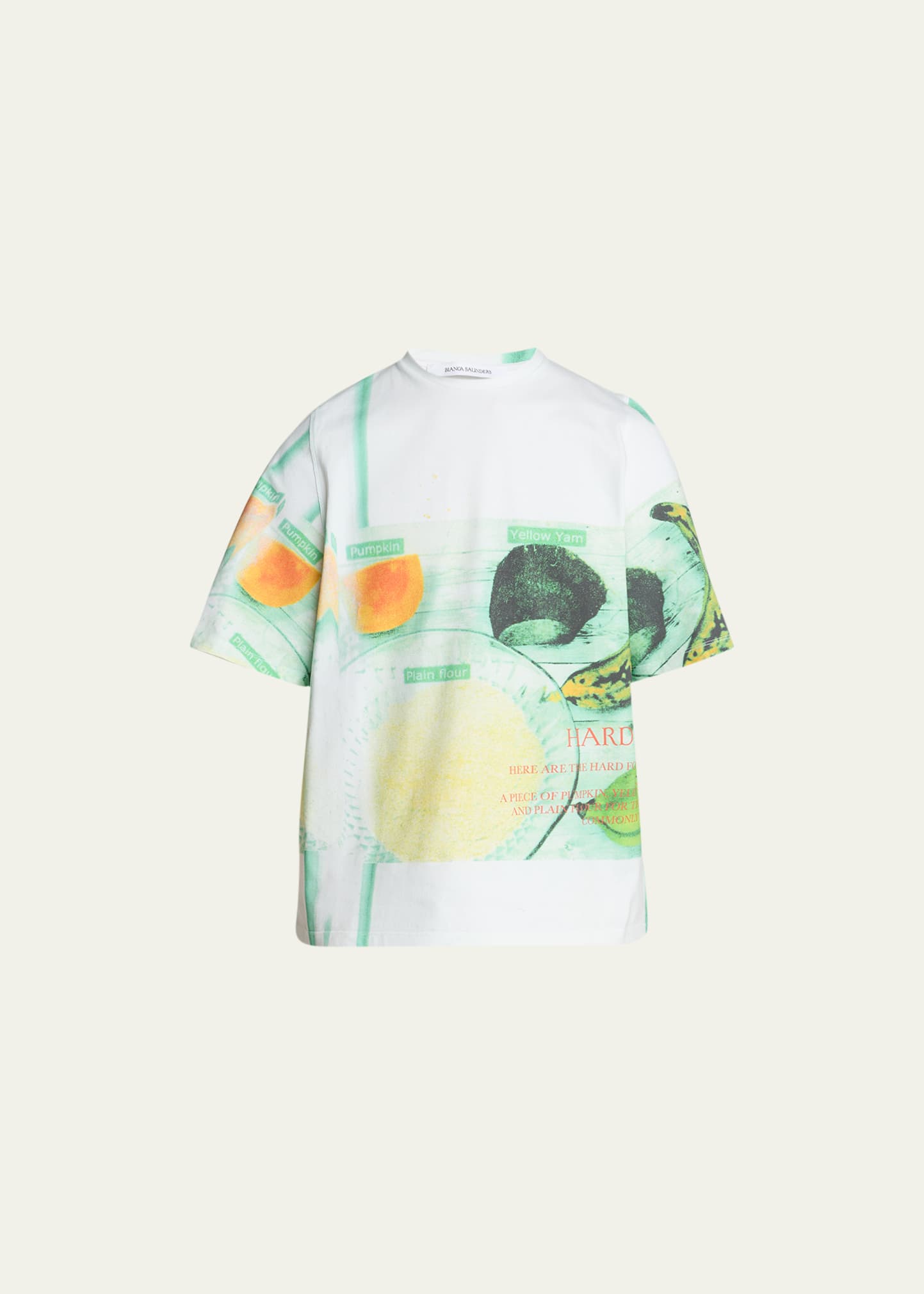 Men's Abstract Recipe-Print T-Shirt