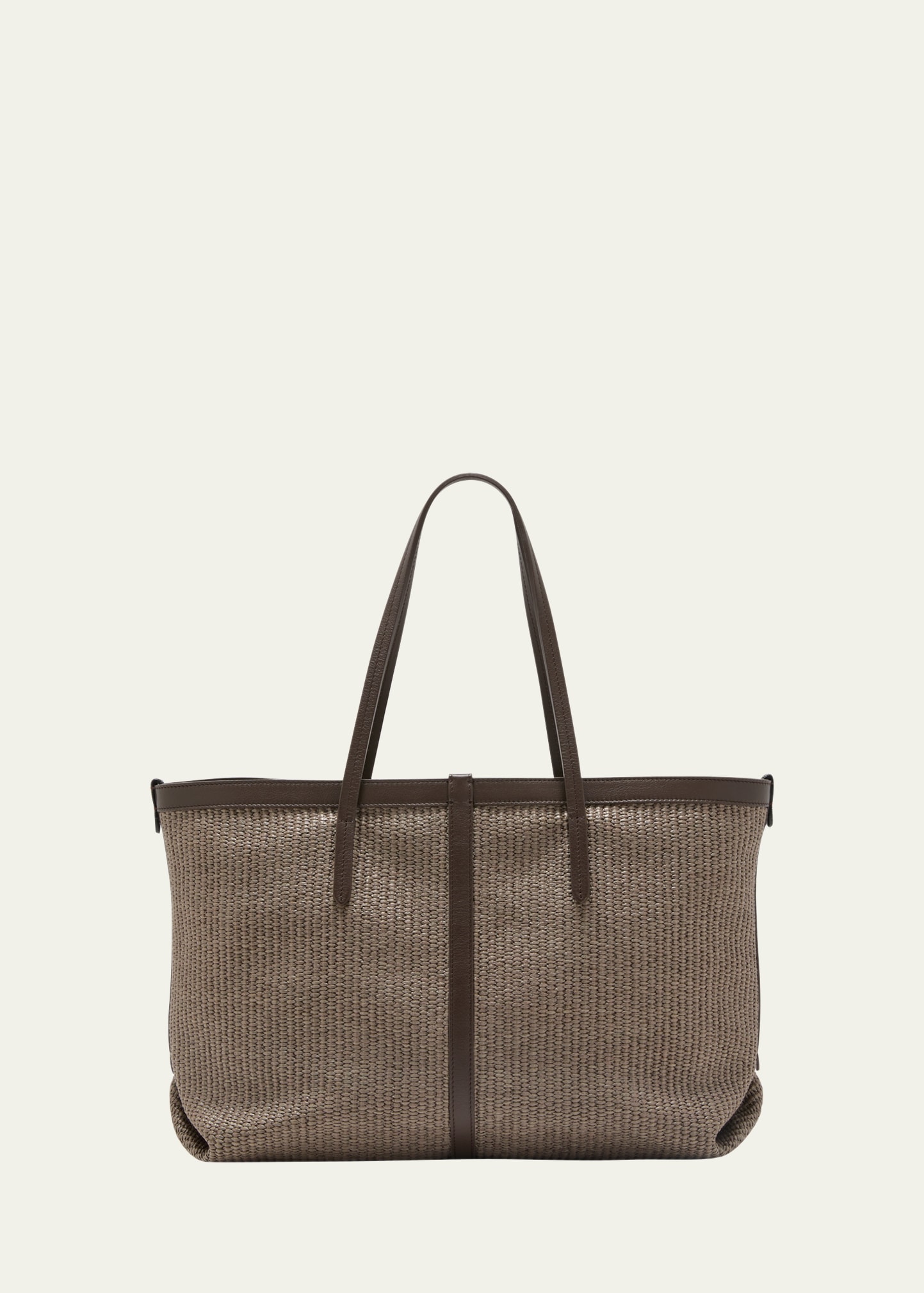 Brunello Cucinelli Medium Monili Leather Top-Handle Bag