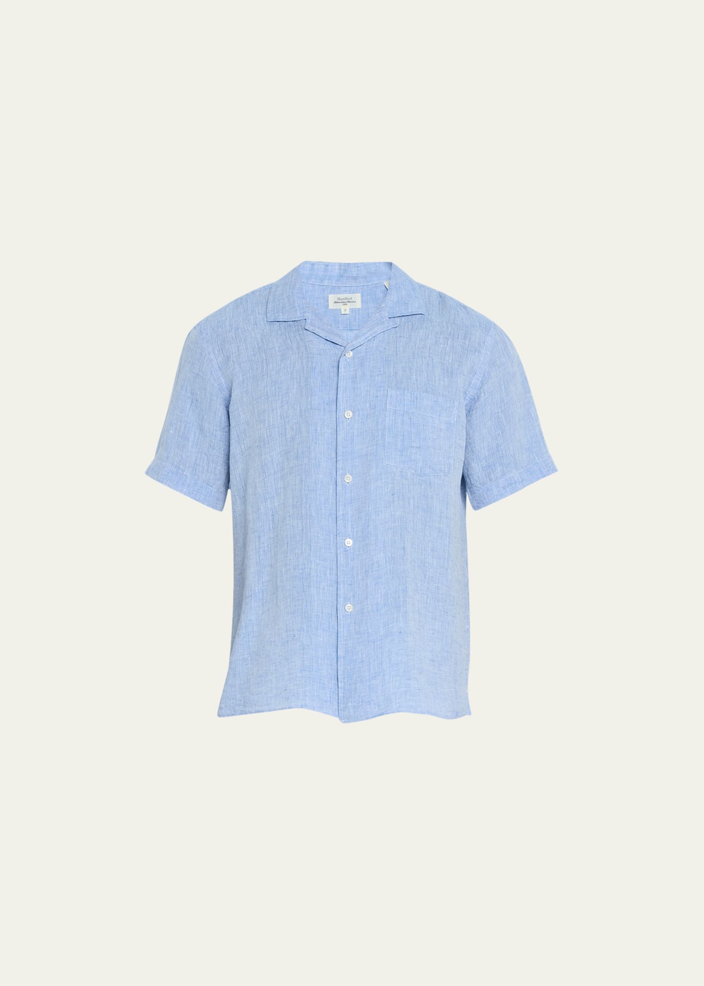 Men's Linen Short-Sleeve Shirt