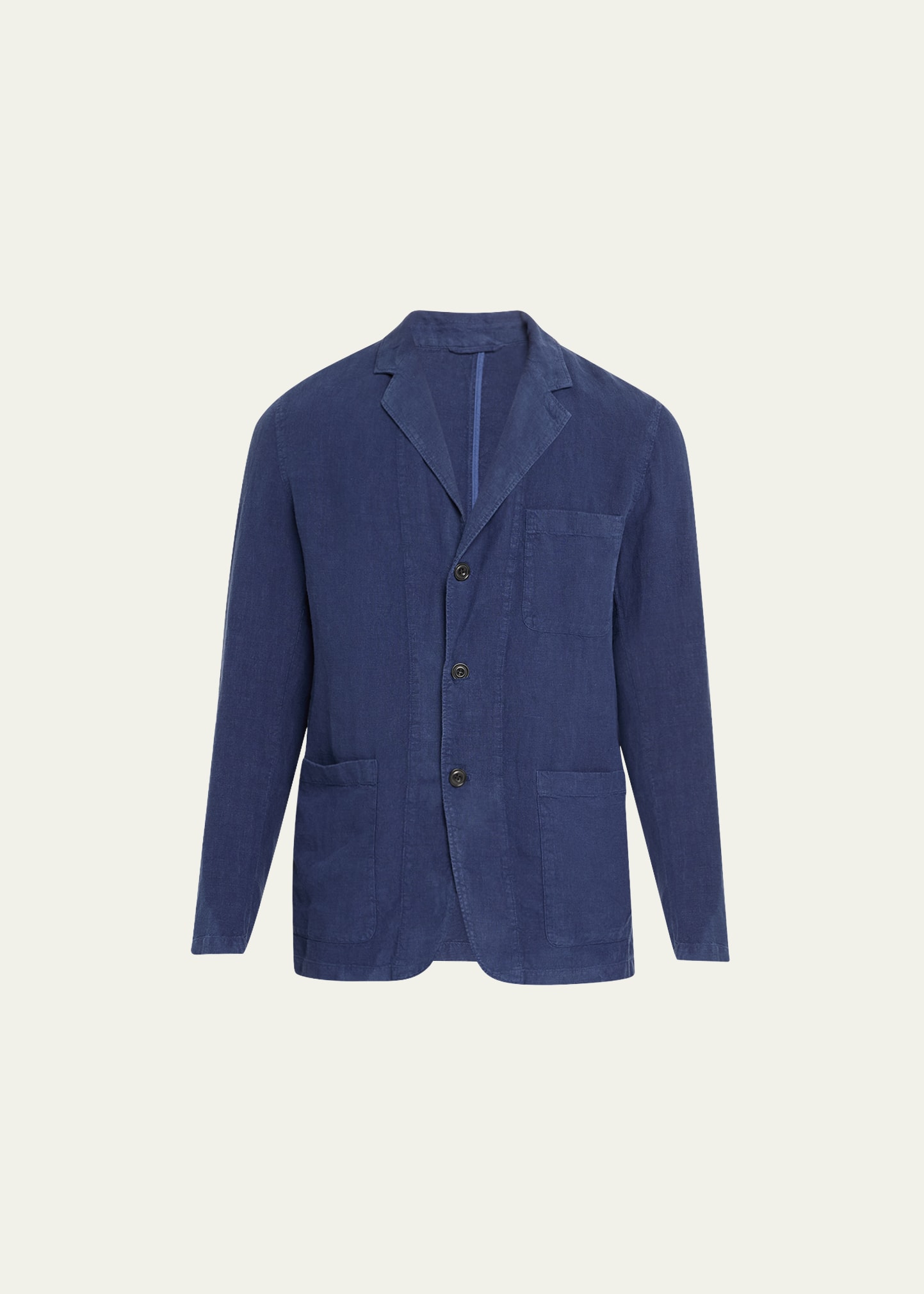 Men's Solid Linen Sport Coat