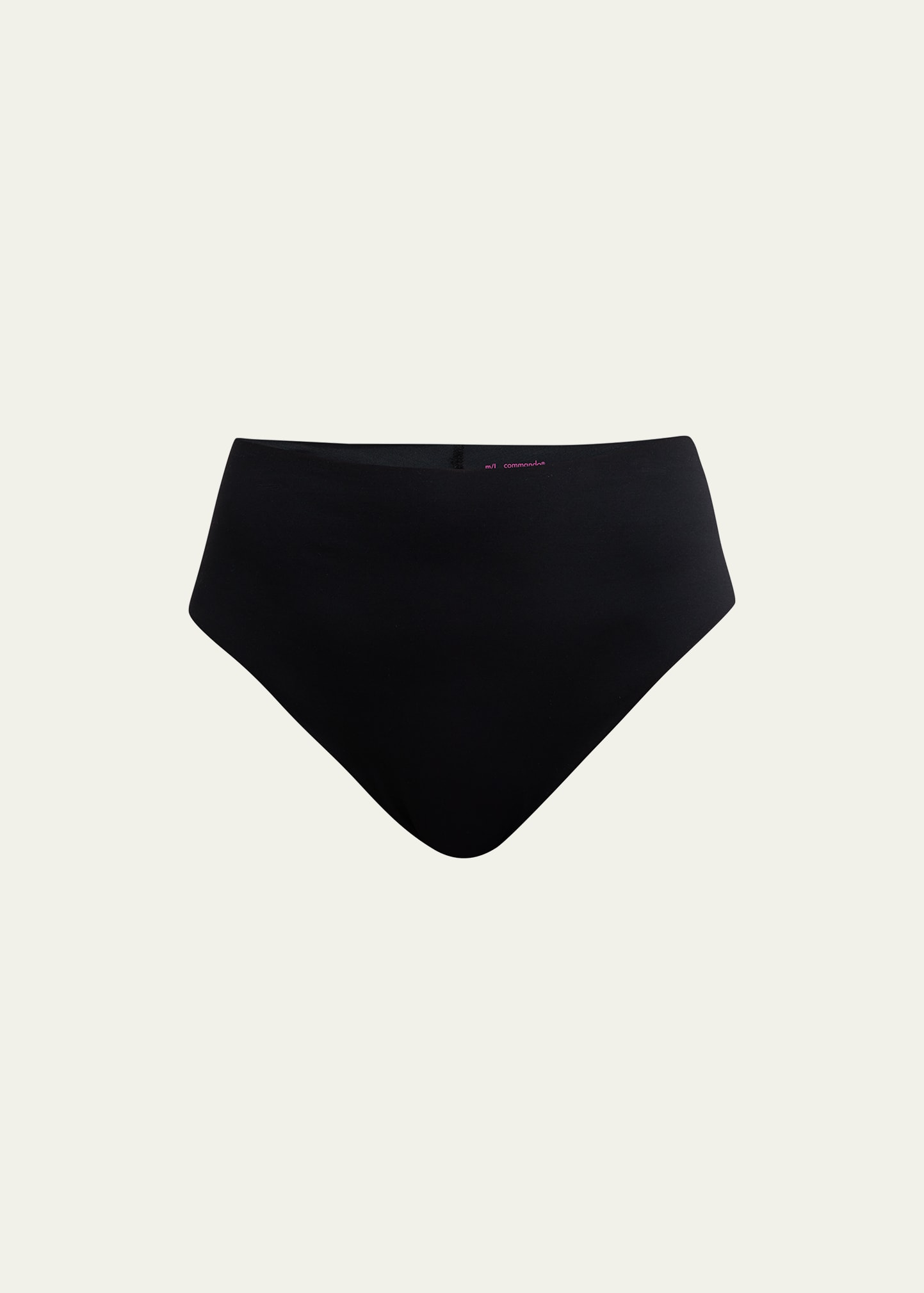 Commando High-rise Zone Smoothing Thong In Black