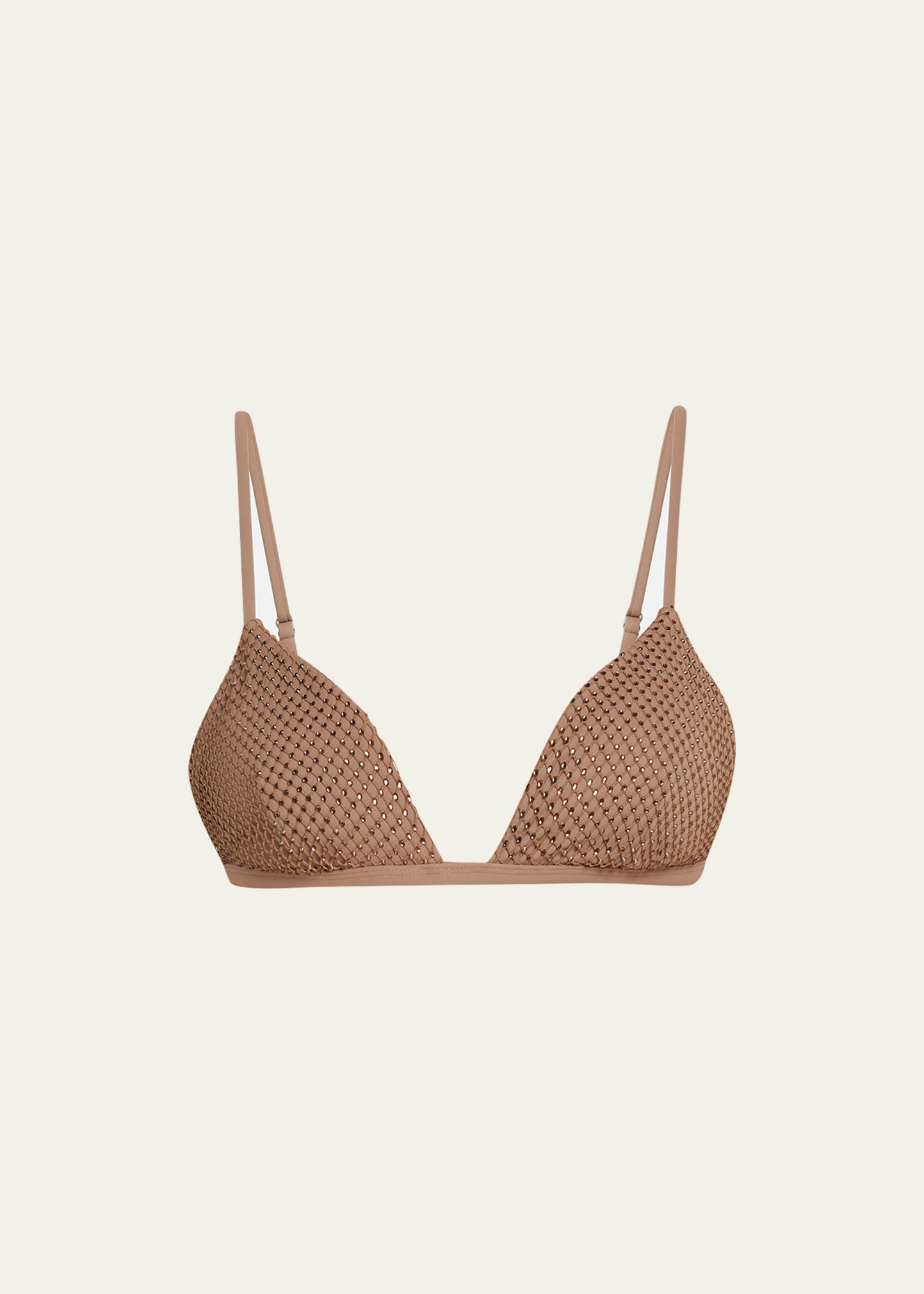 Norma Kamali Metallic Bralette Top, $166, farfetch.com