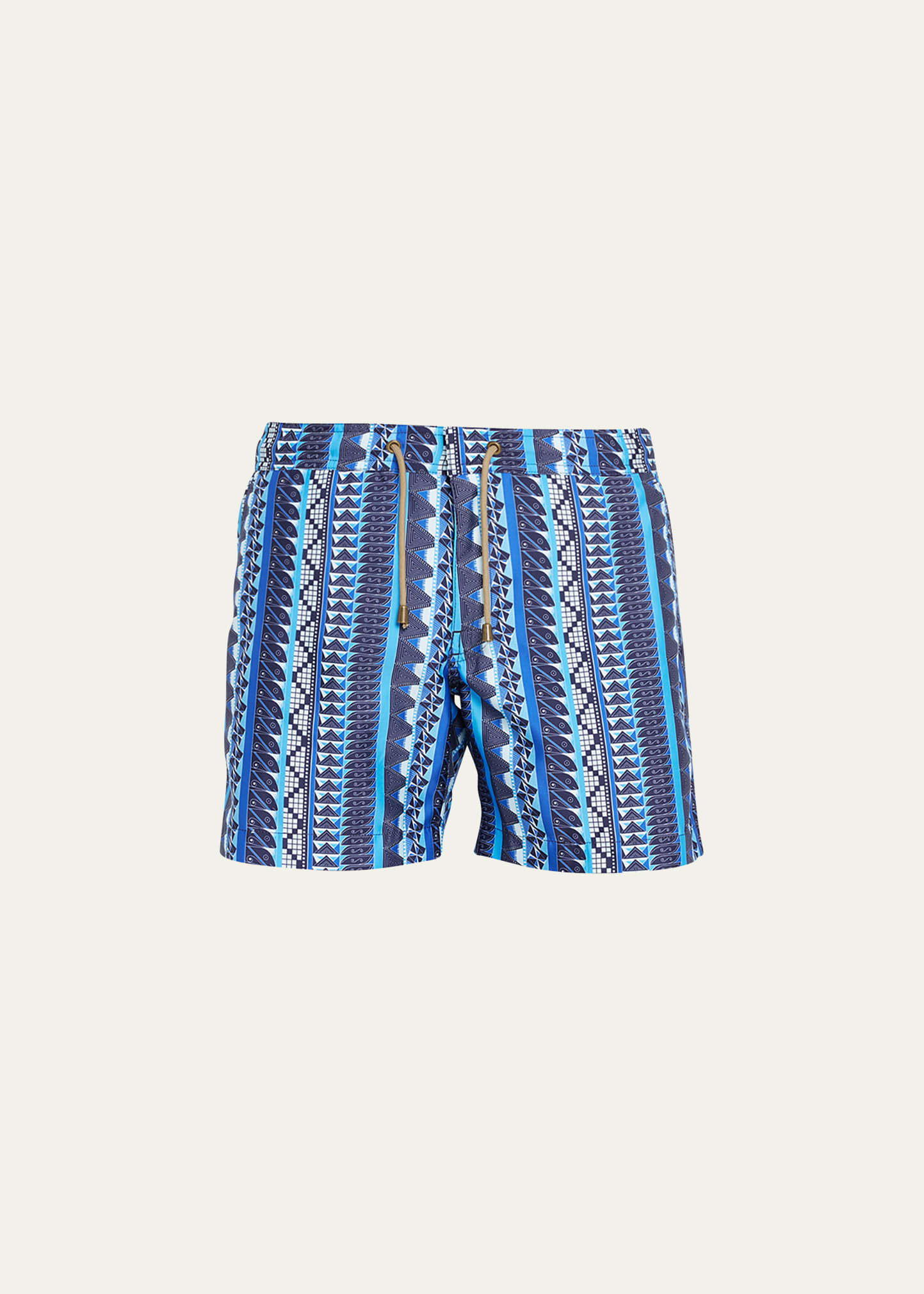 Thorsun Men's Patterned Stripe Swim Shorts In Blue