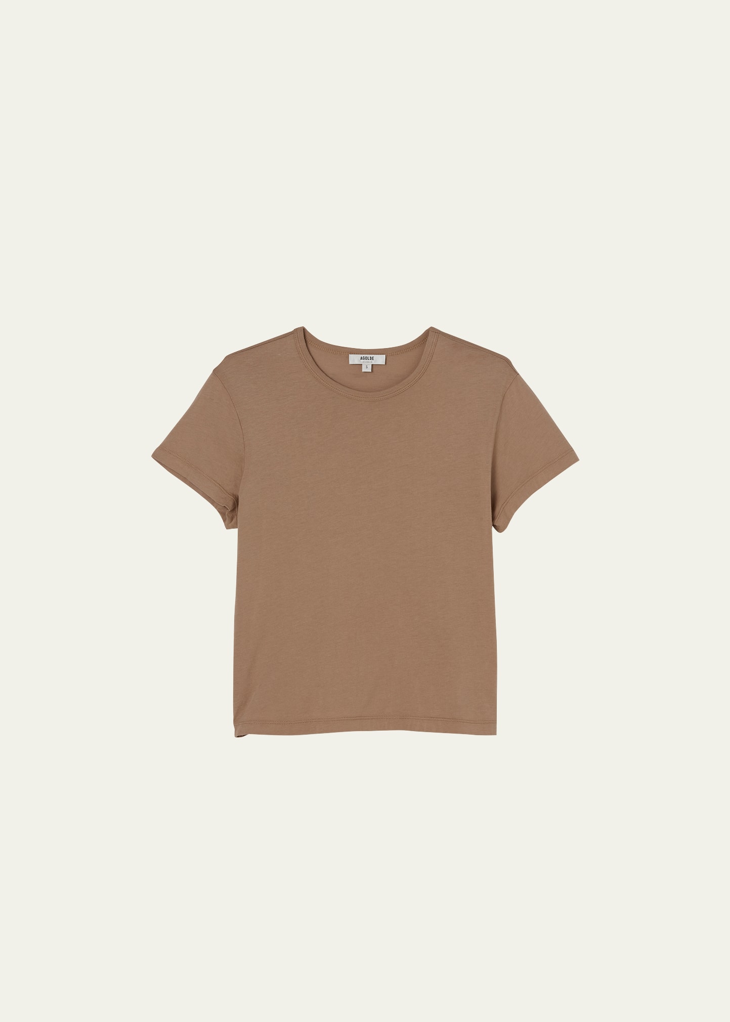 Agolde Drew Tee In Quicksand