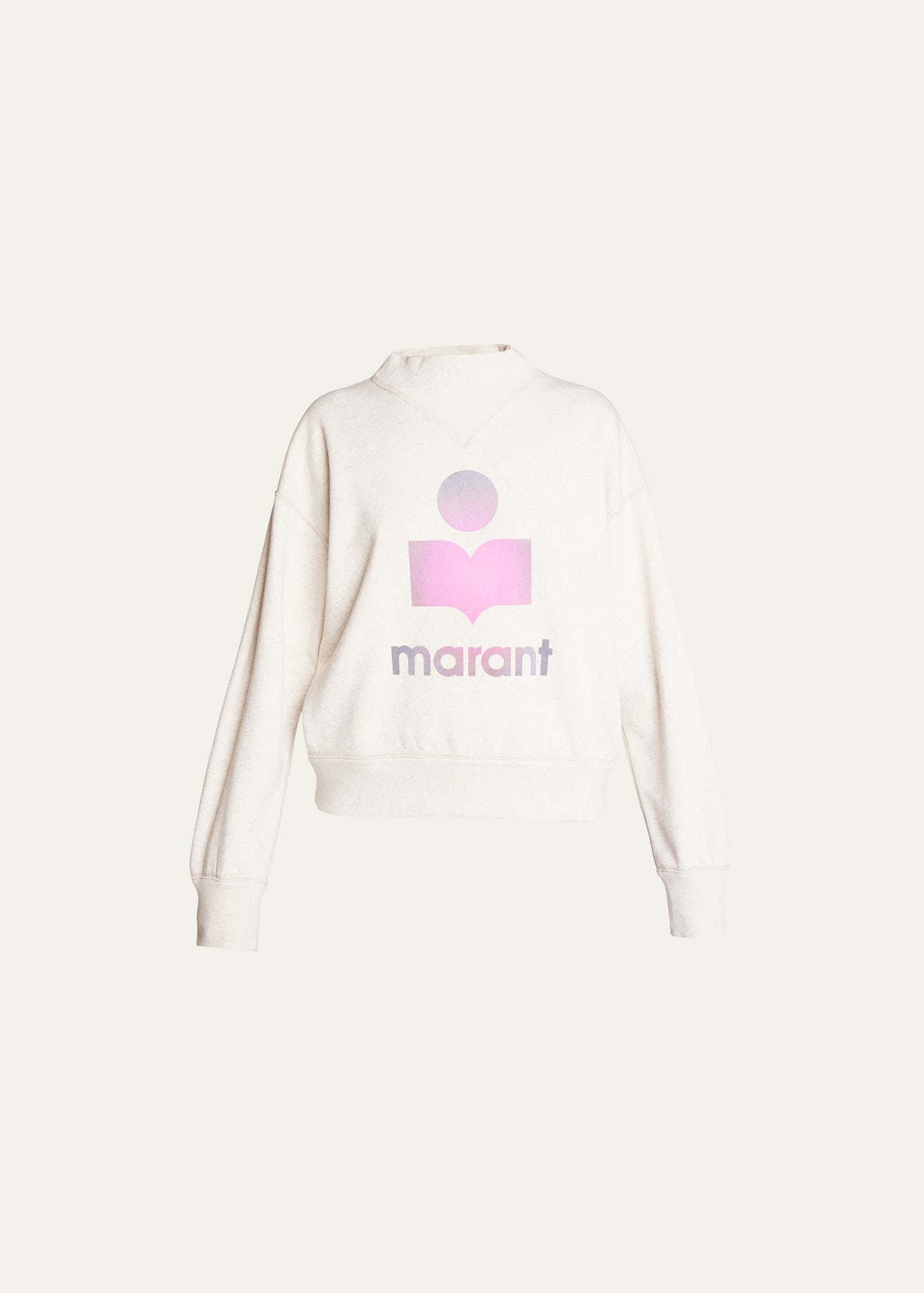 Etoile Isabel Marant Moby High-Neck Graphic-Print Sweatshirt