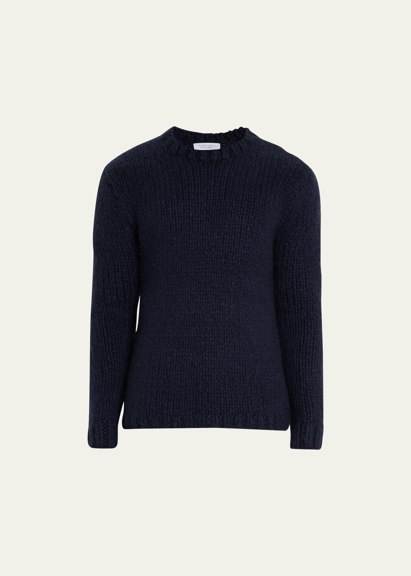 Gabriela Hearst Men's Lawrence Cashmere Sweater In Navy
