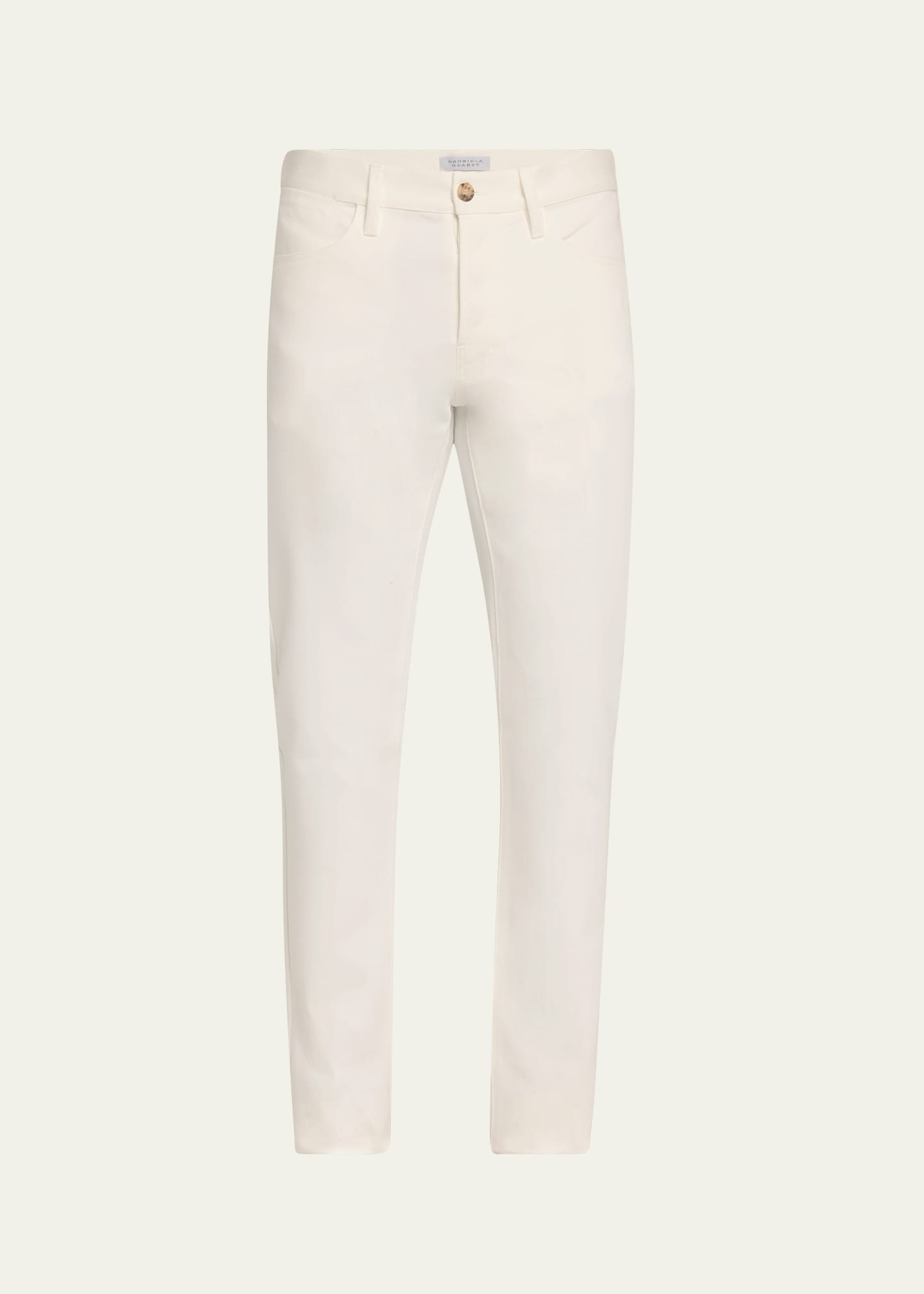 Gabriela Hearst Men's Anthony 5-pocket Pants In White