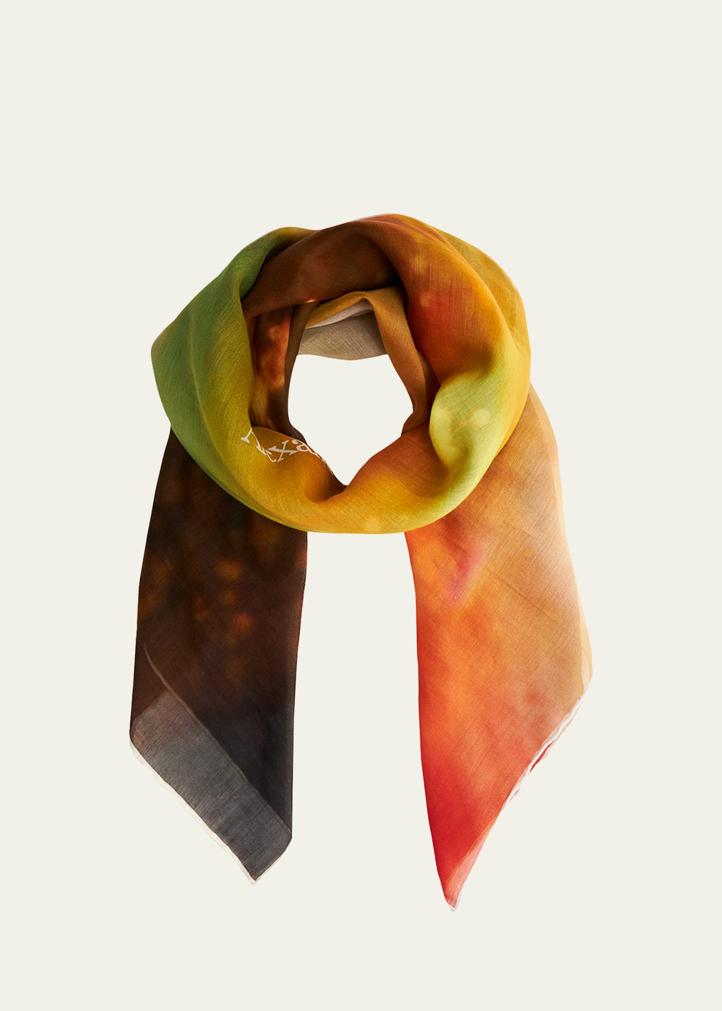 Alexander Mcqueen Sci-fi Foulard In Sun Black