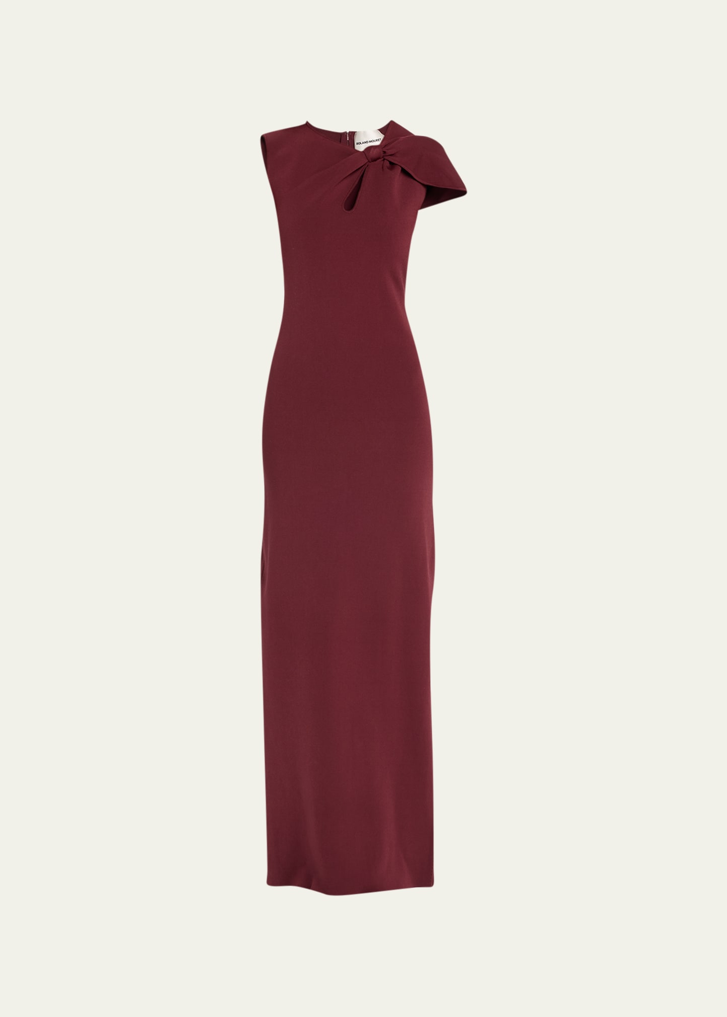 Long Shoulder Draped Gown