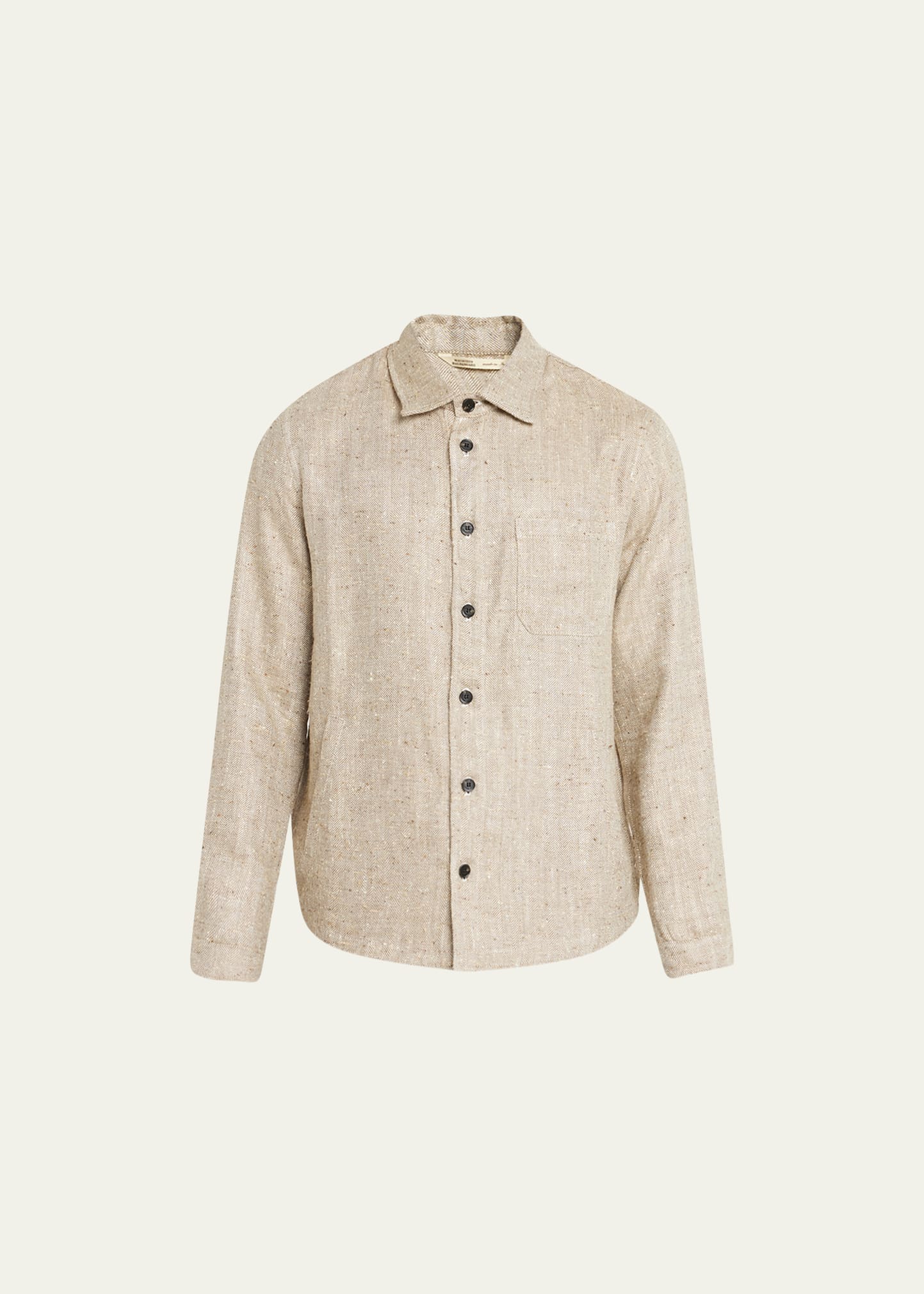 Baldassari Men's Linen-Silk Donegal Chore Jacket