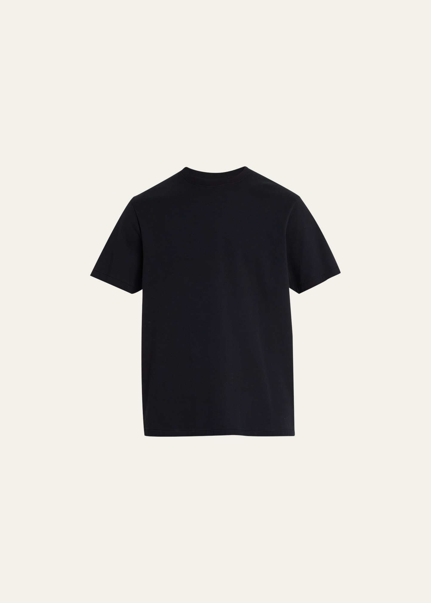 Frame Mens Duo Fold Solid T-shirt In Noir
