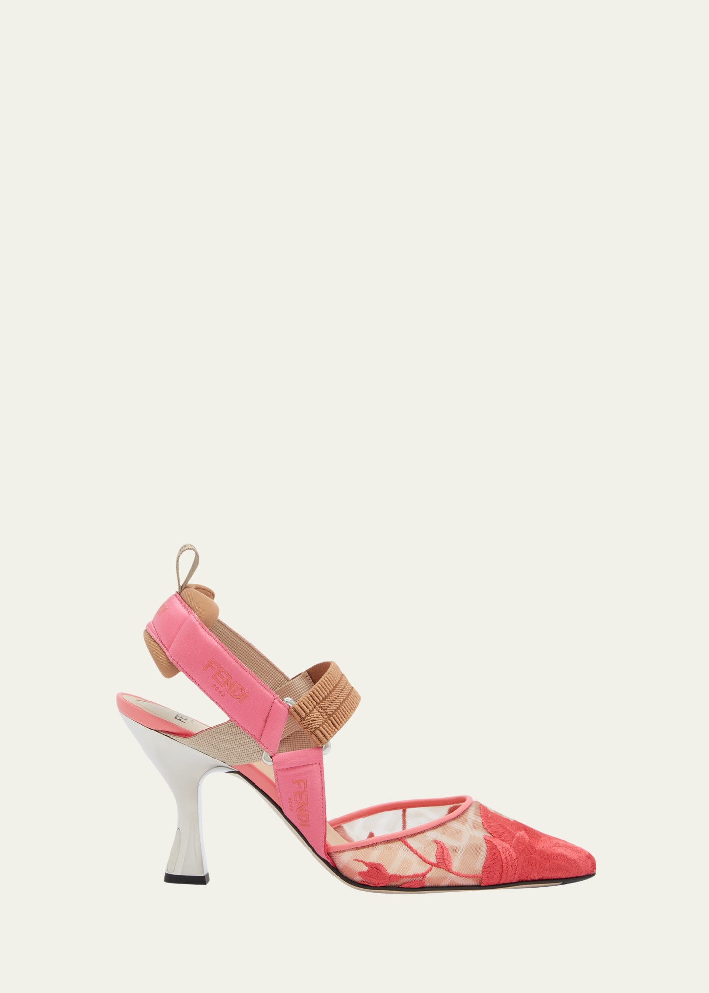 Colibri 85mm Embroidered Slingback Pumps