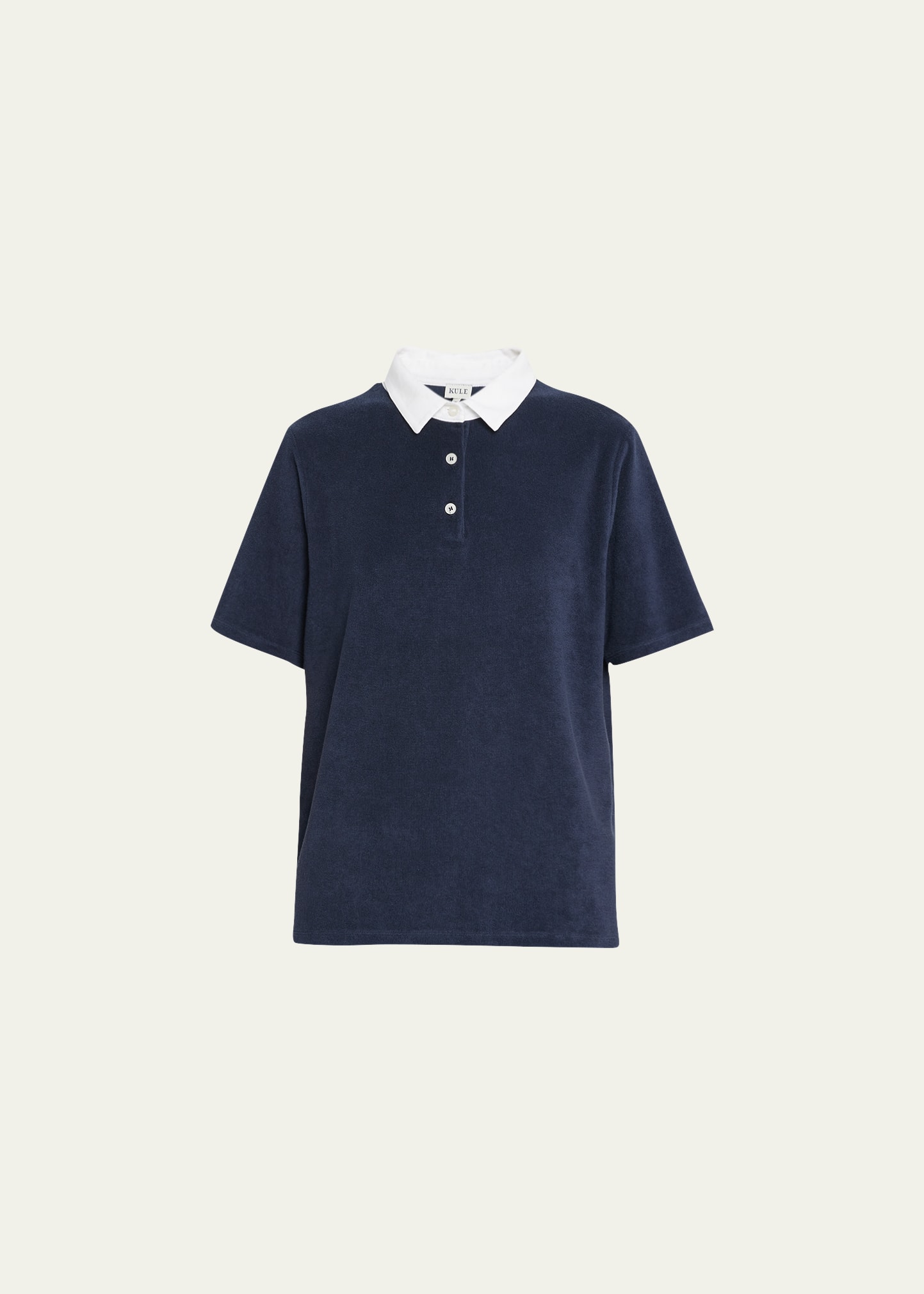 The Terry Short-Sleeve Cotton Polo Top