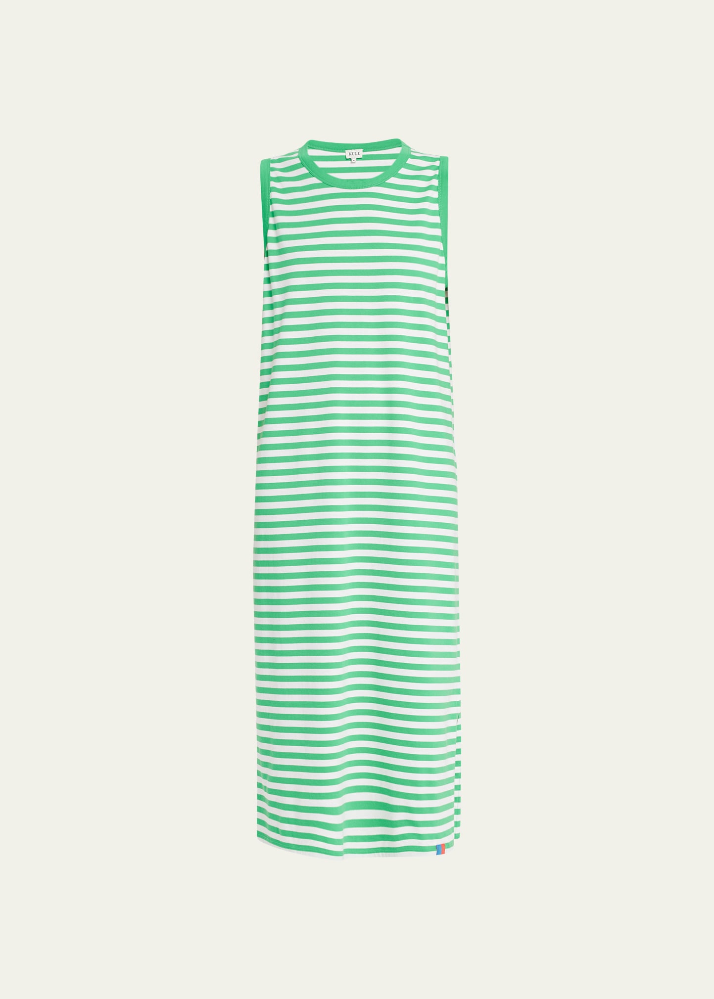 Kule The Tank Sleeveless Cotton Stripe Maxi Dress