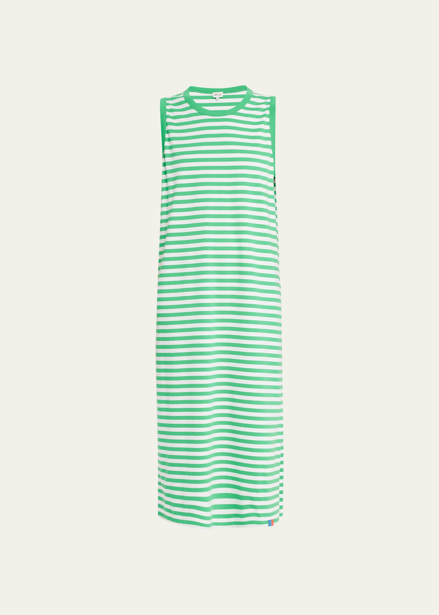 The Tank Sleeveless Cotton Stripe Maxi Dress