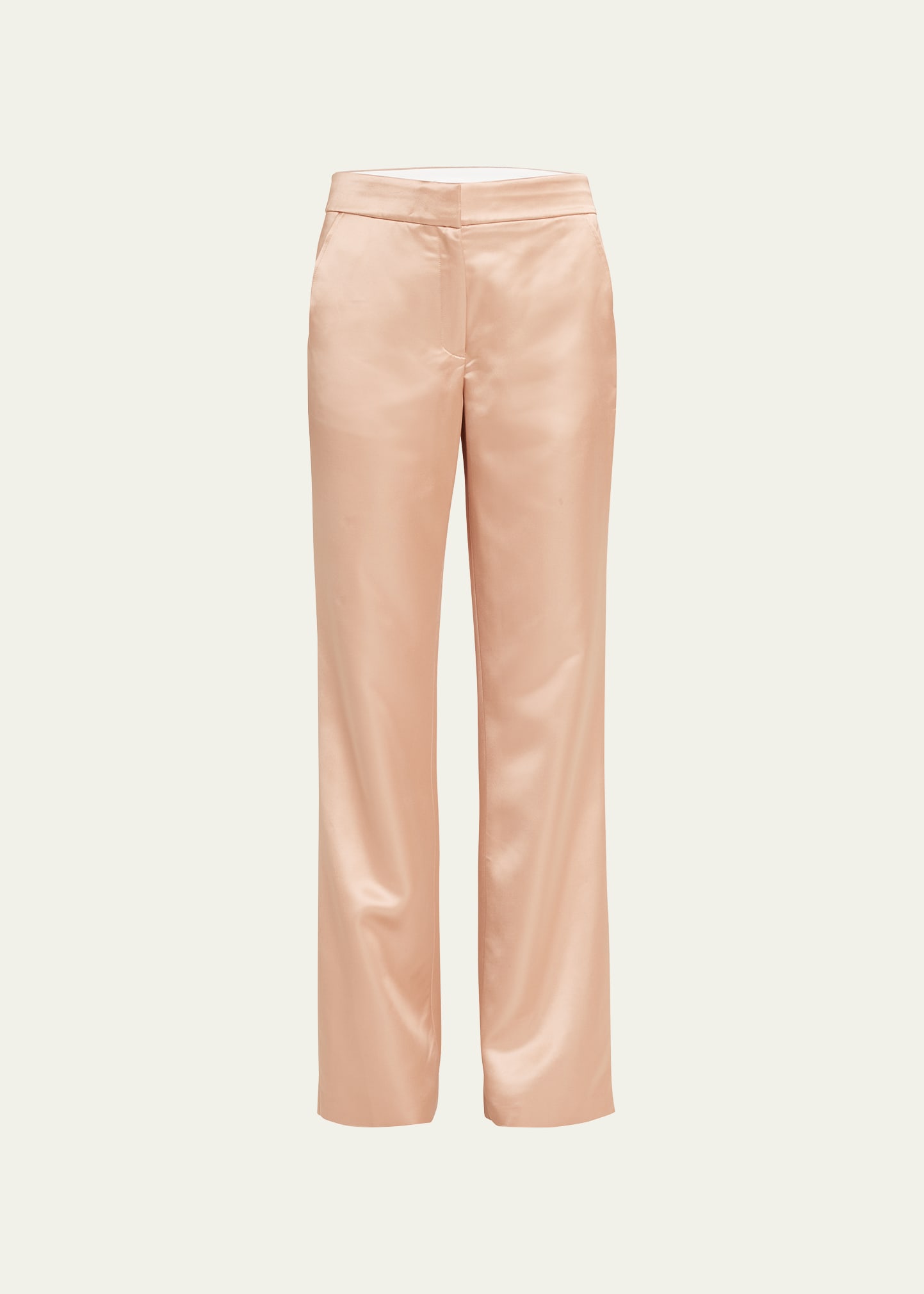 A.l.c Ford Straight Leg Satin Pants In Sirocco