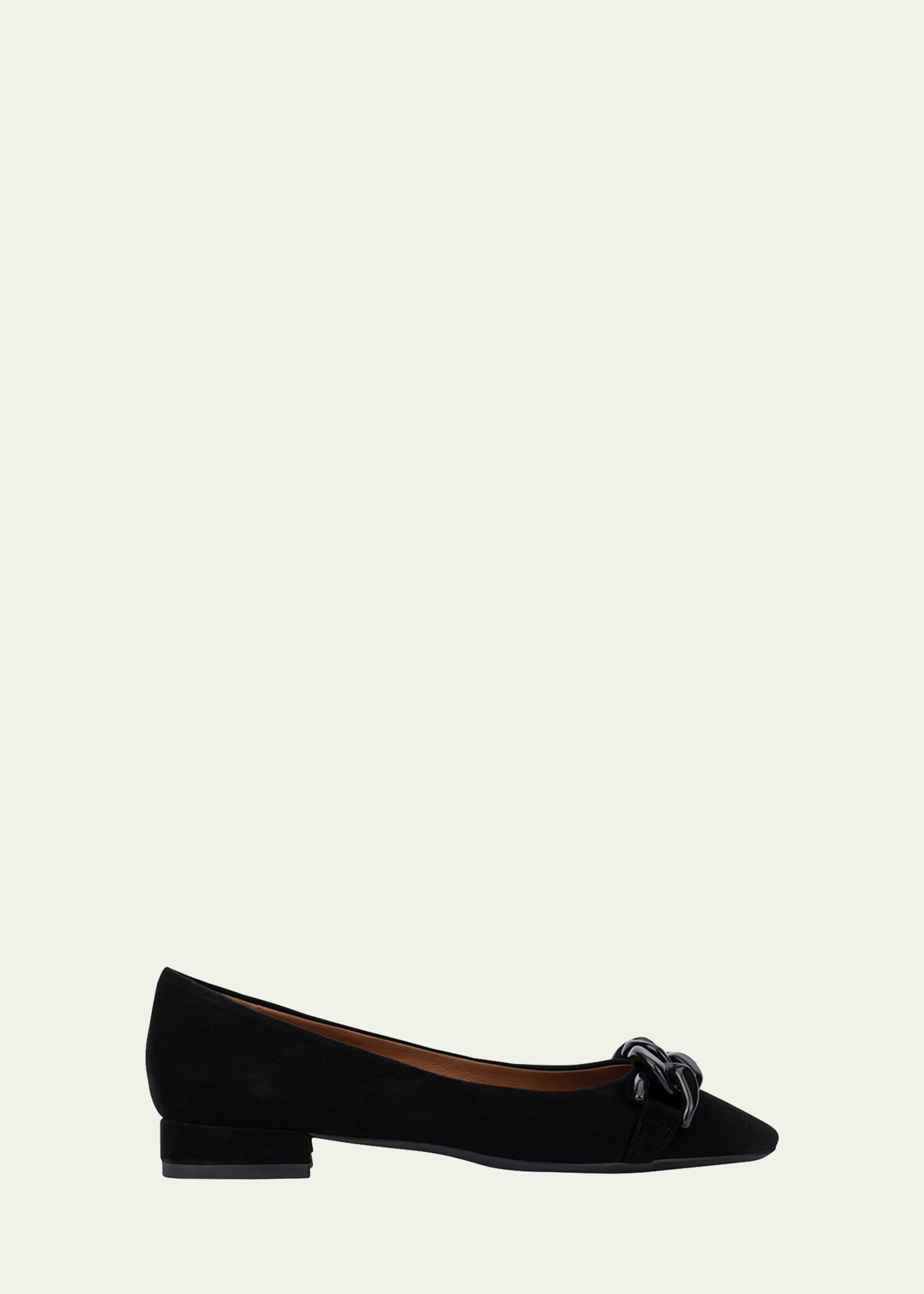 Aquatalia Poeta Suede Flat In Black
