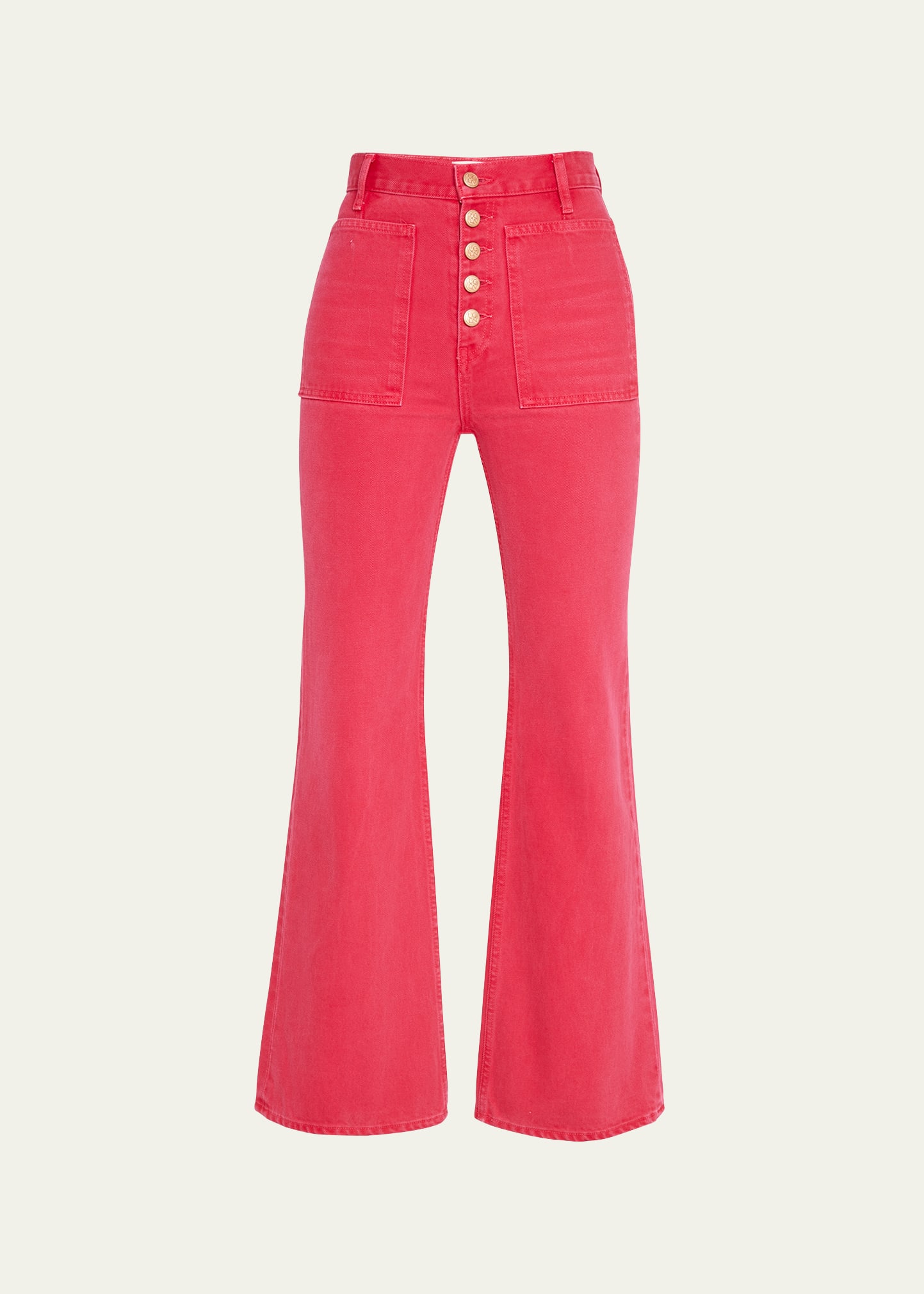 Ulla Johnson The Lou Denim Flare Jeans In Orchid Wash | ModeSens
