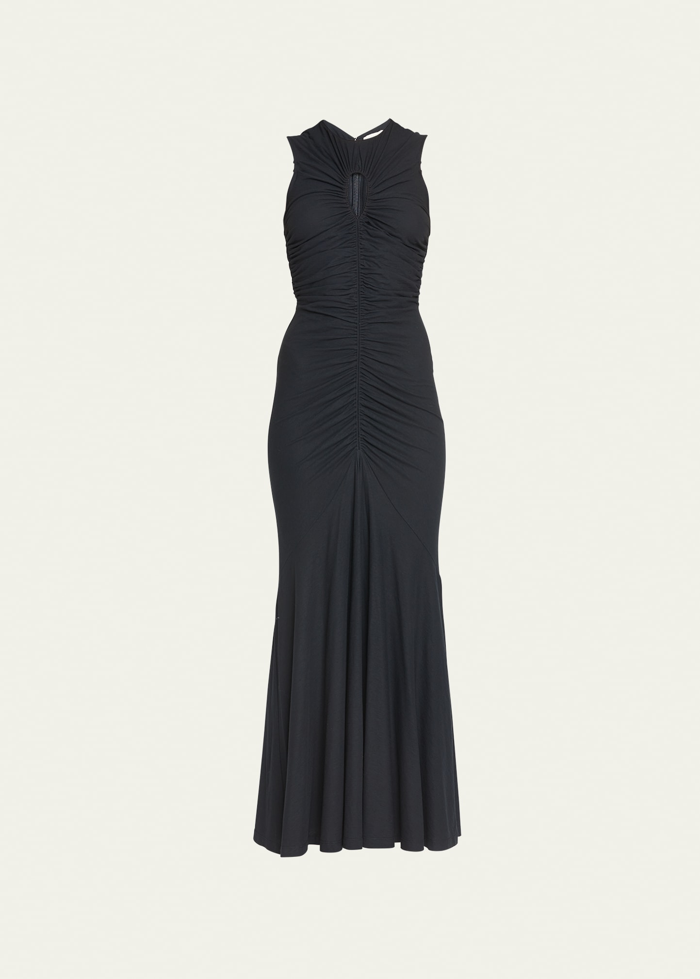 Ulla Johnson Isabel Sleeveless Keyhole Maxi Dress In Noir