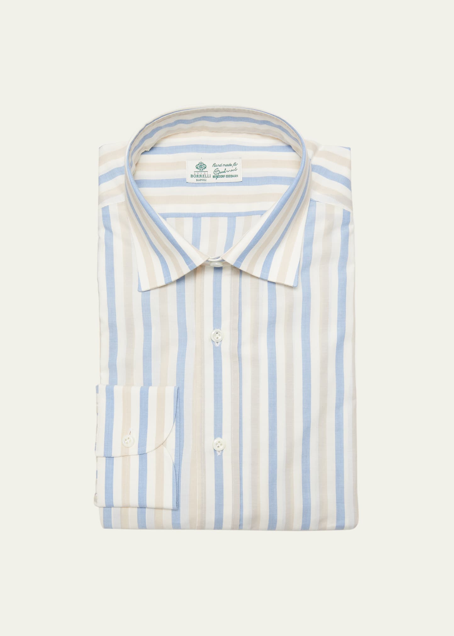 Men's Cotton Stripe Dress Shirt