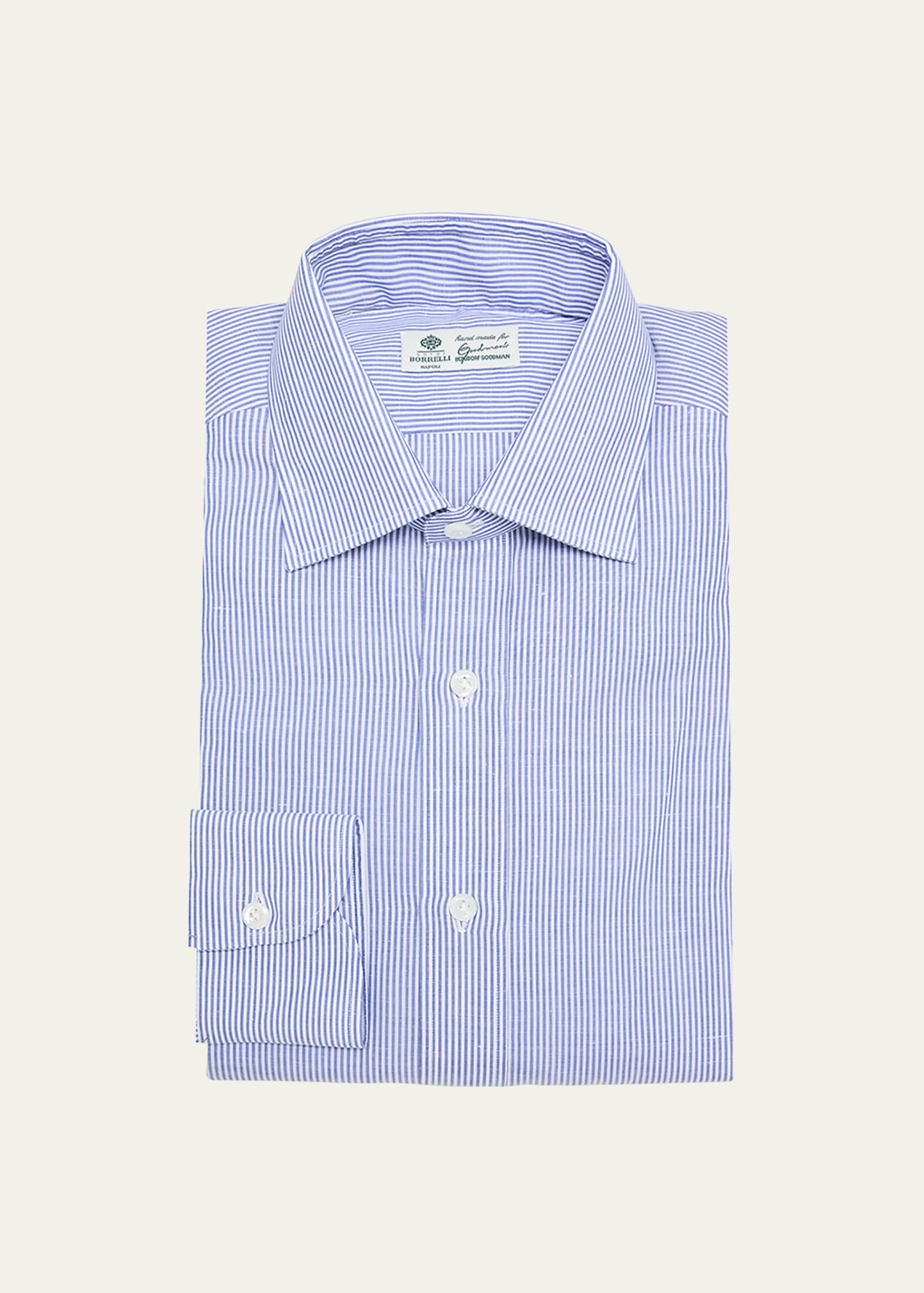 Borrelli Men's Cotton Stripe Dress Shirt