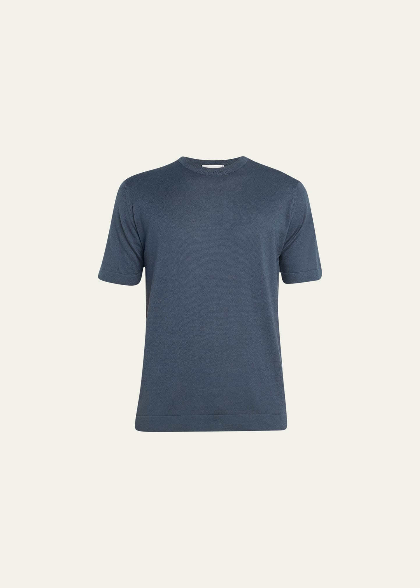 John Smedley Men's Lorca Sea Island Cotton T-shirt In Granite
