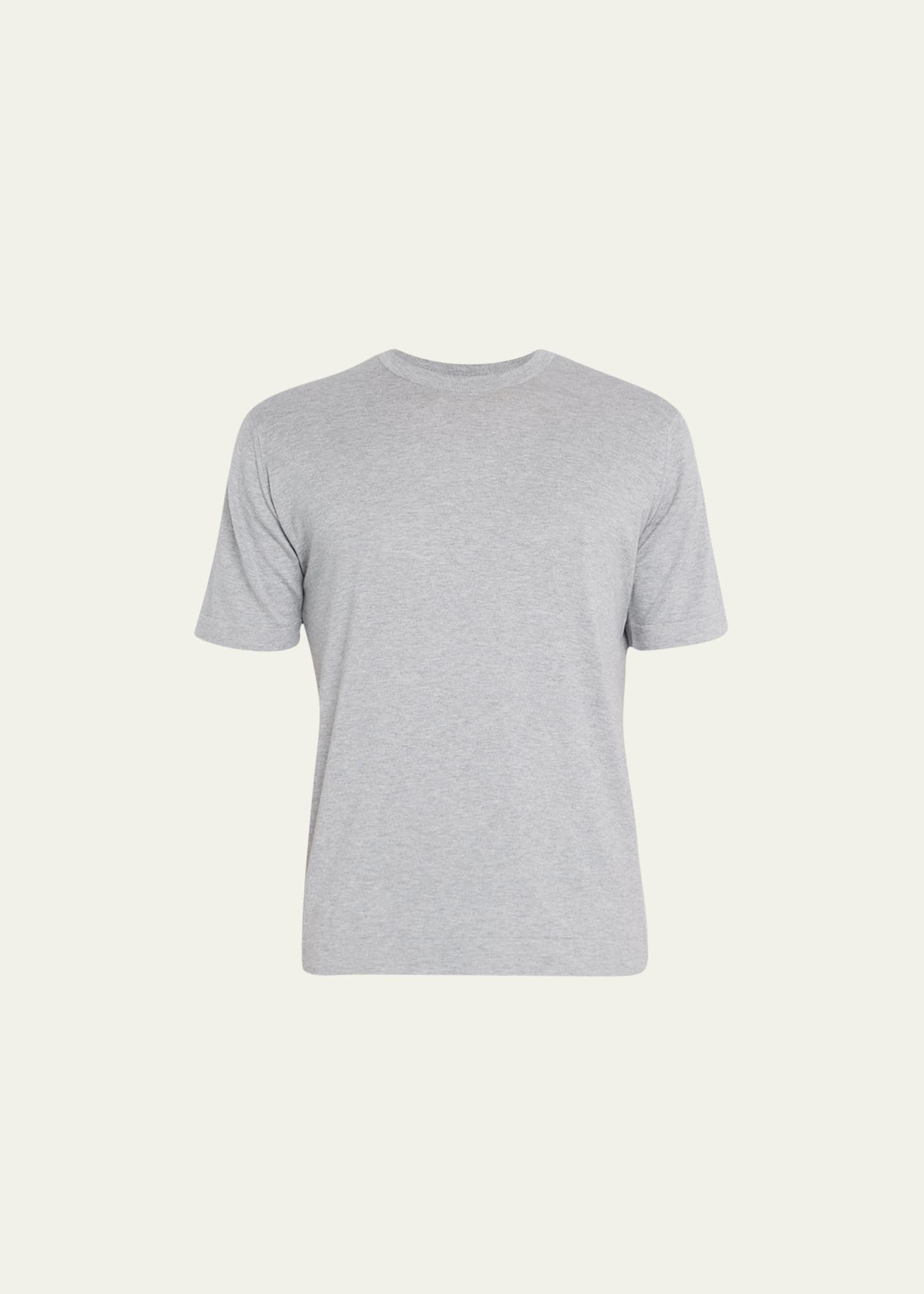 Shop John Smedley Men's Lorca Sea Island Cotton T-shirt In Silver