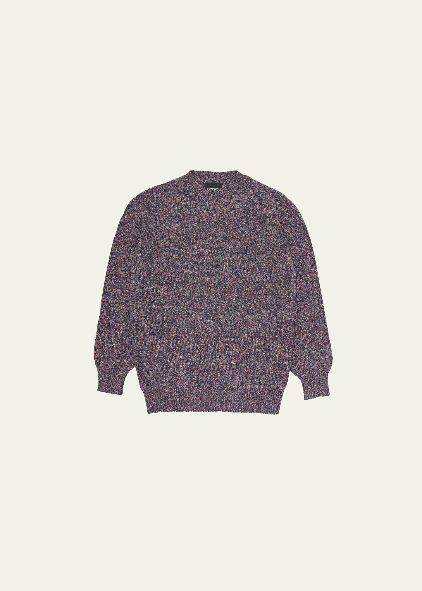 Howlin' Men's Marled Crew Sweater In Navy Fire Mix