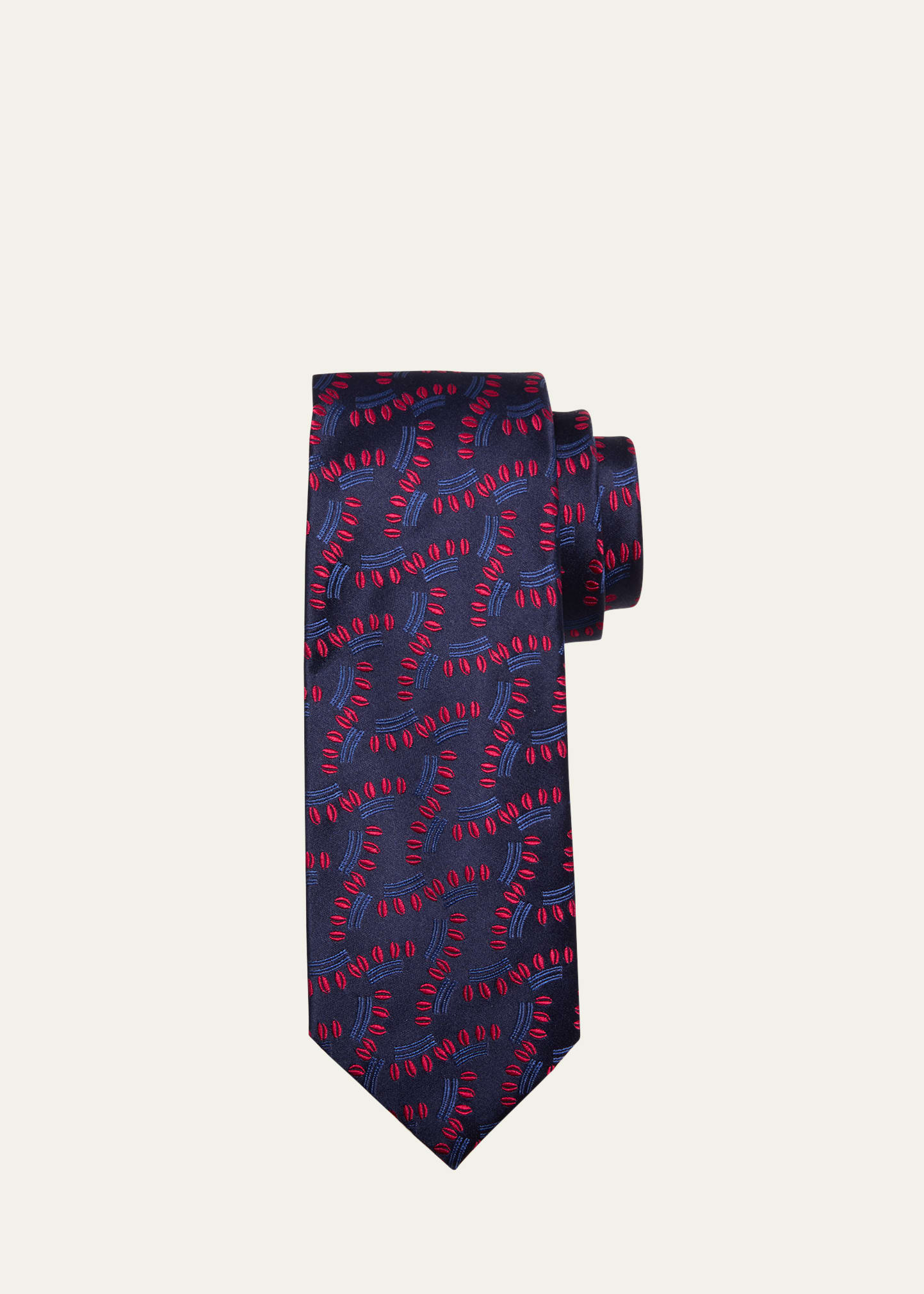 Charvet Men's Vine Jacquard Silk Tie In Blue