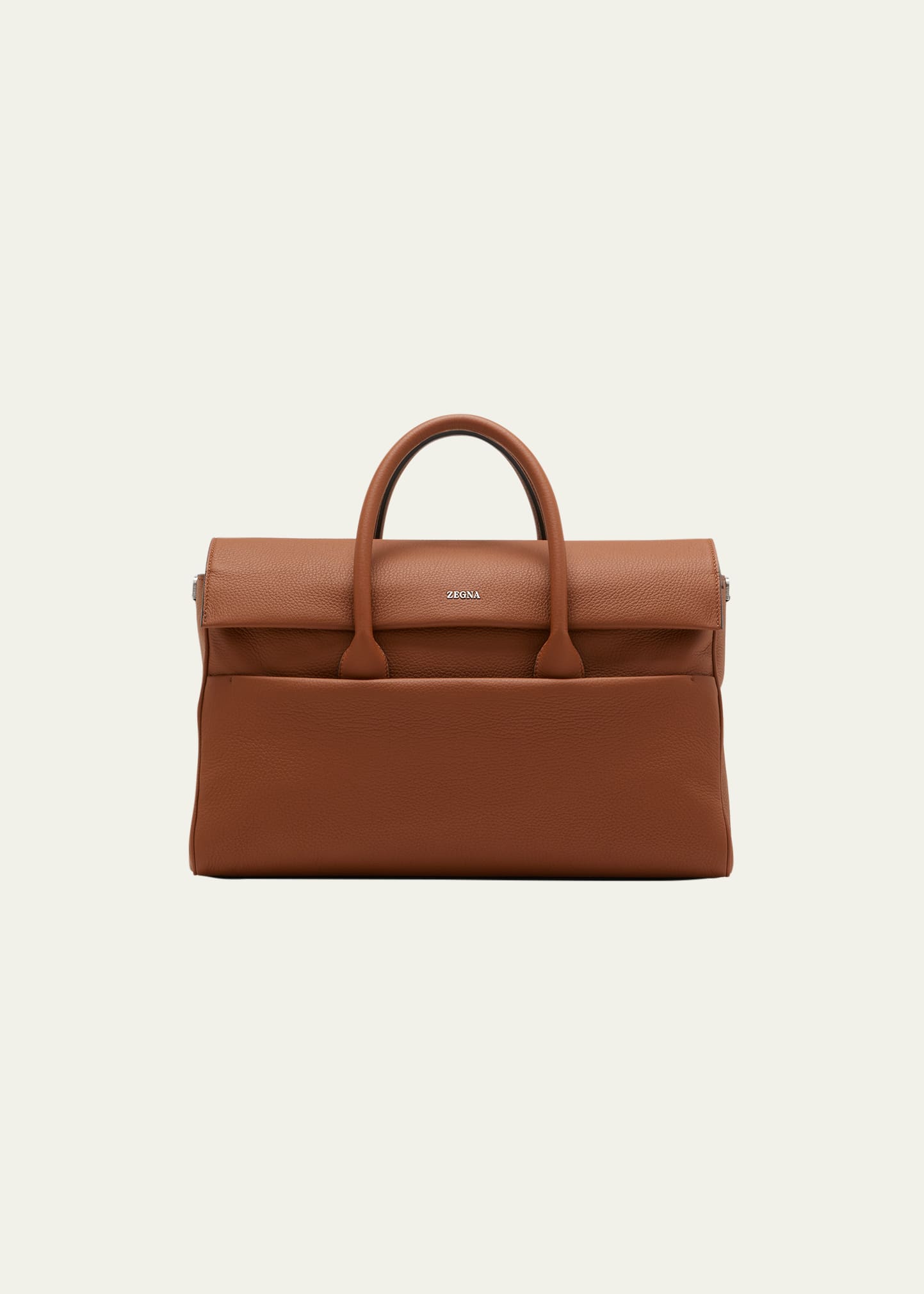 Men's Holdall Raglan Leather Duffle Bag