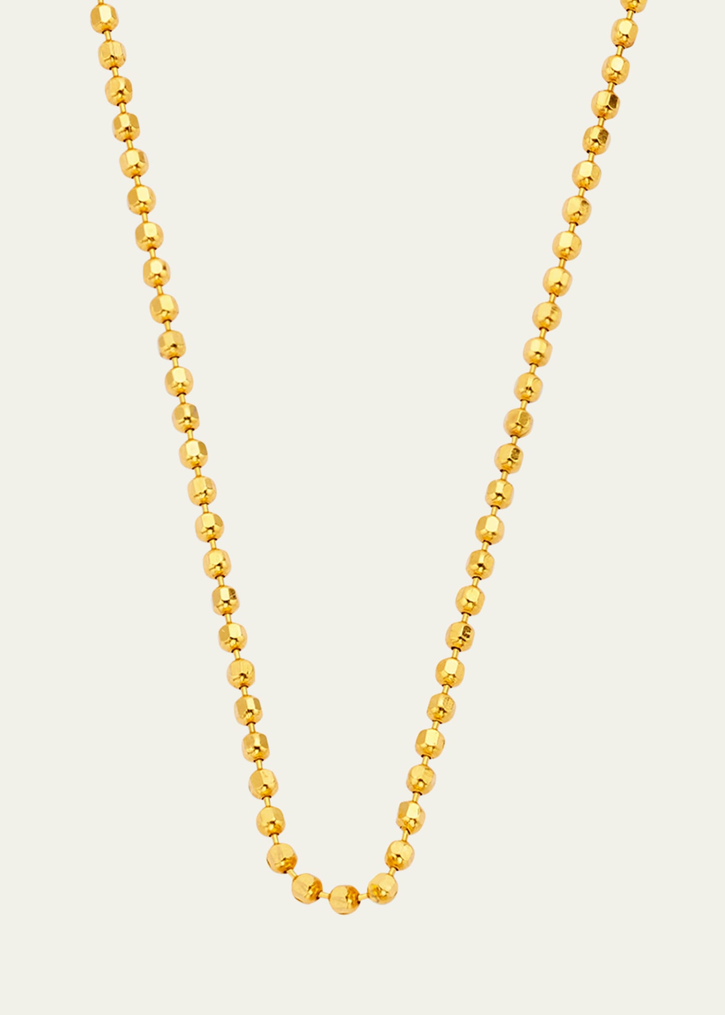 Buddha Mama 22k Disco Ball Chain, 16"l In Gold