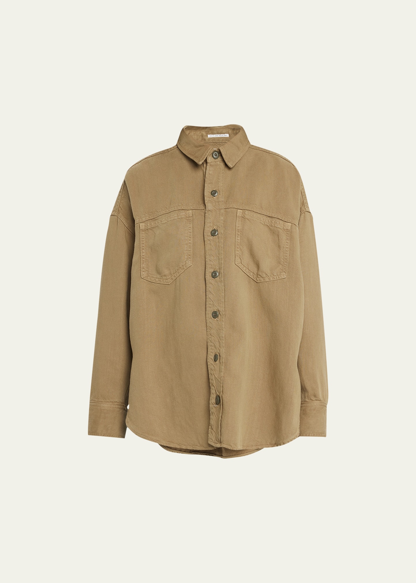 Mother The Piece Of Work Shirt In Gothic Olive