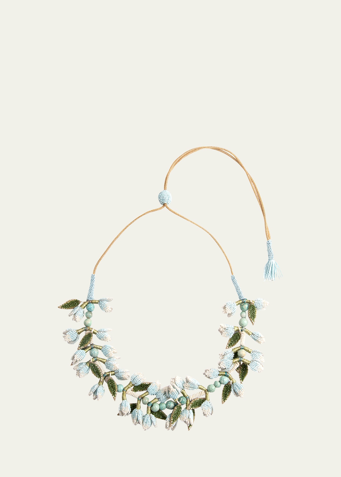 Deepa Gurnani Floral Beaded Necklace
