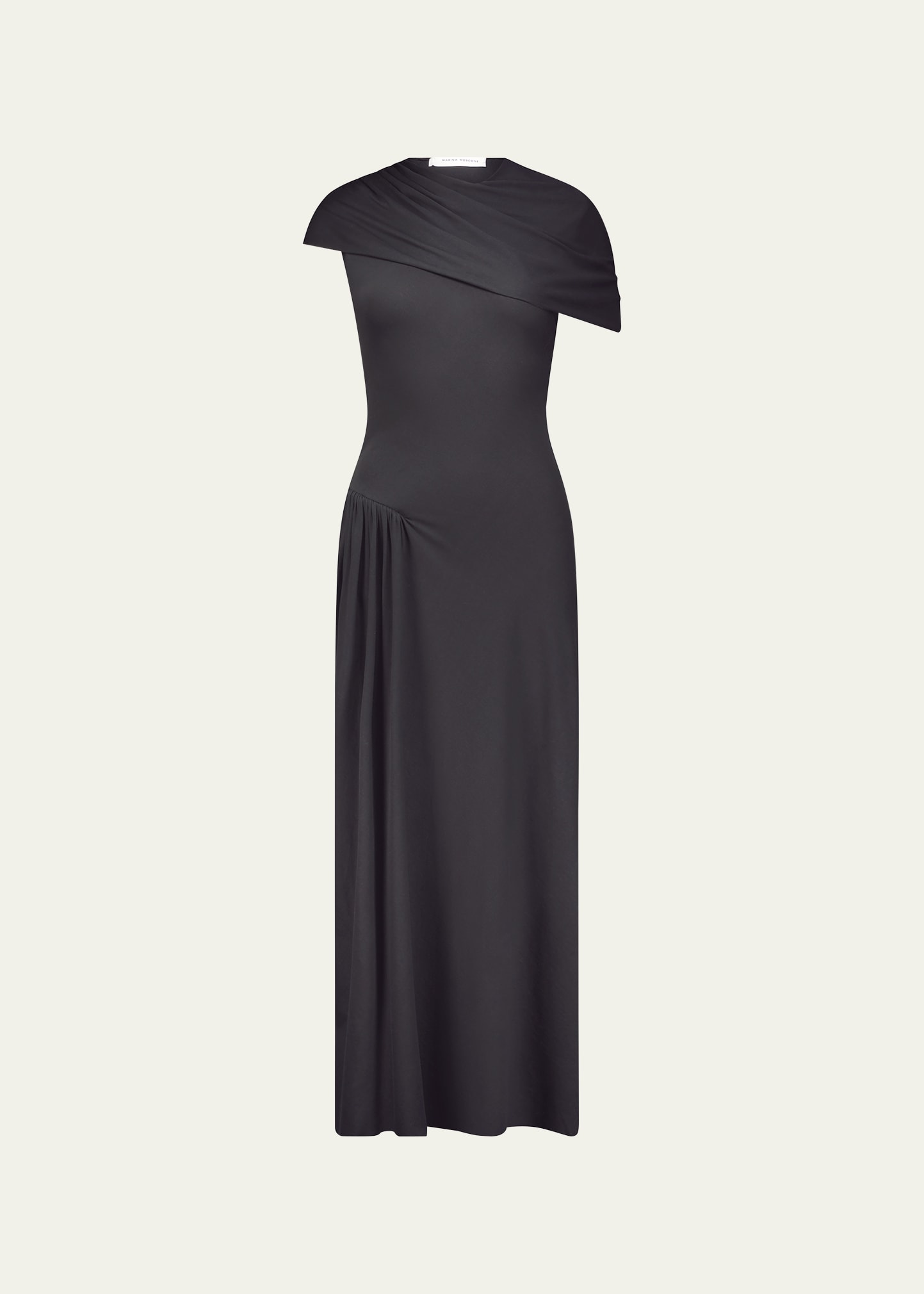 Marina Moscone Cotton Jersey Sarong Dress
