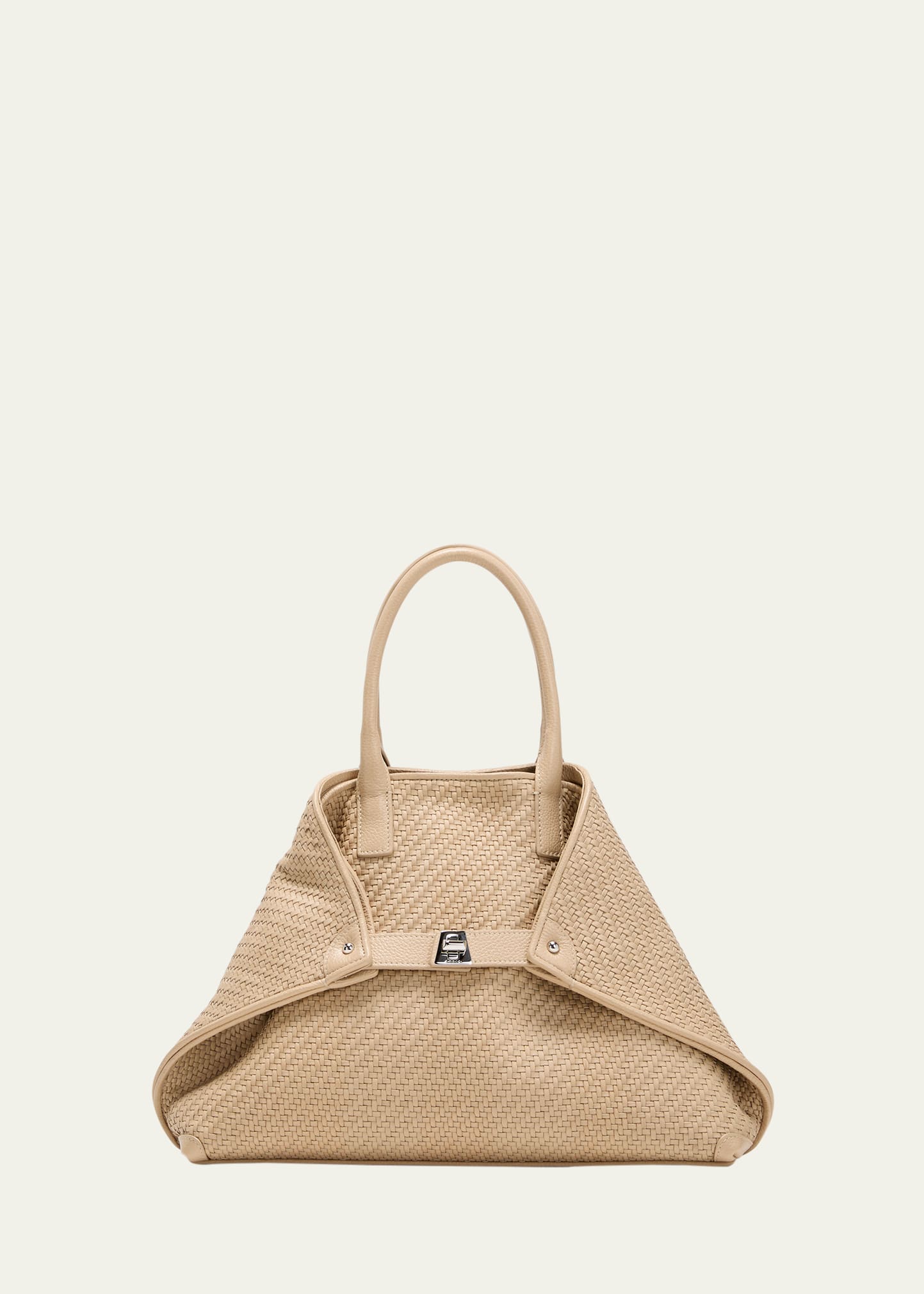 Anouk Day Bag in Python Leather with Adjustable Shoulder Strap