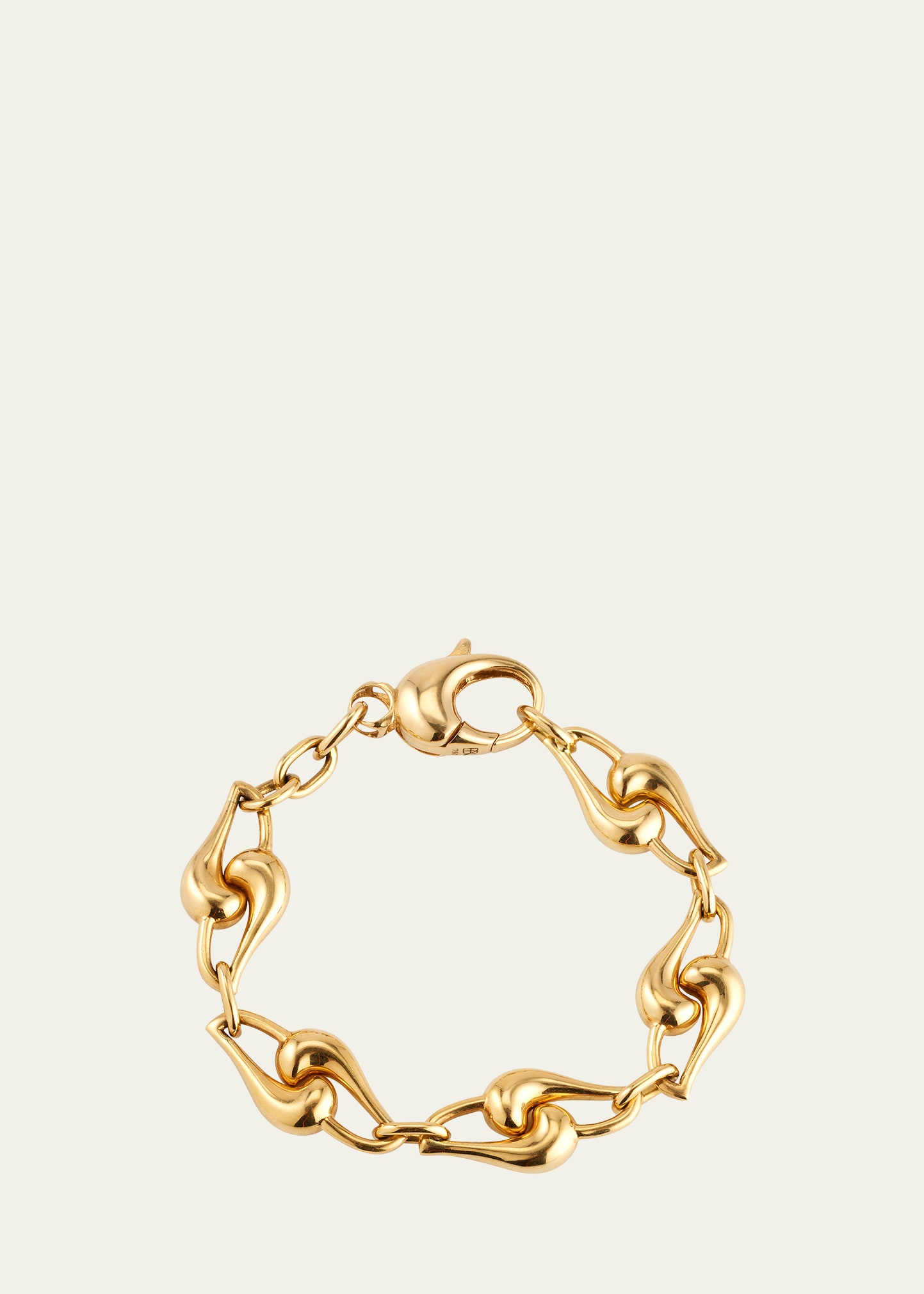 18K Yellow Gold Large Knot Chain Bracelet