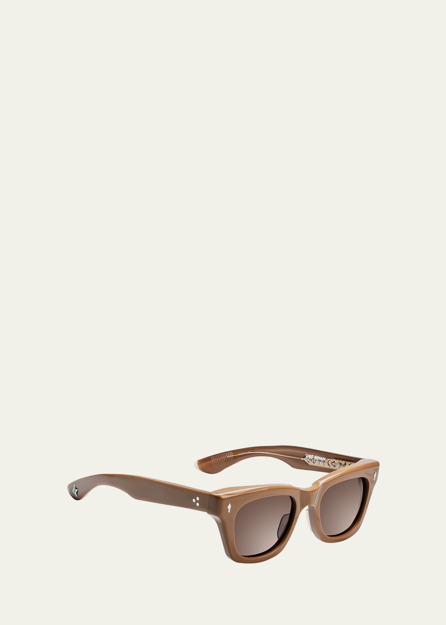 Jacques Marie Mage Men's Dealan Rectangle Acetate Sunglasses In Tobacco 2