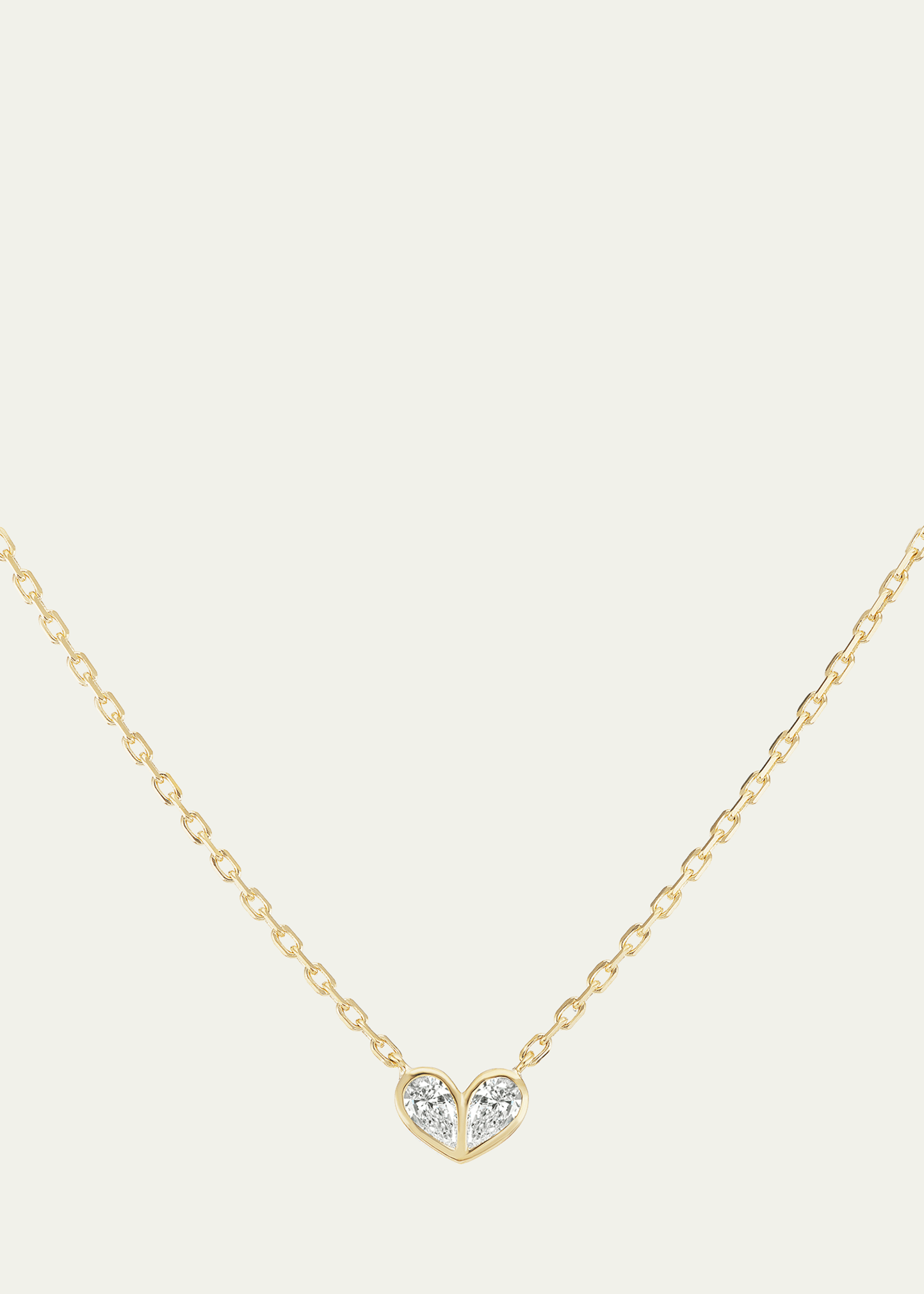 Yellow Gold Sweetheart Diamond Necklace