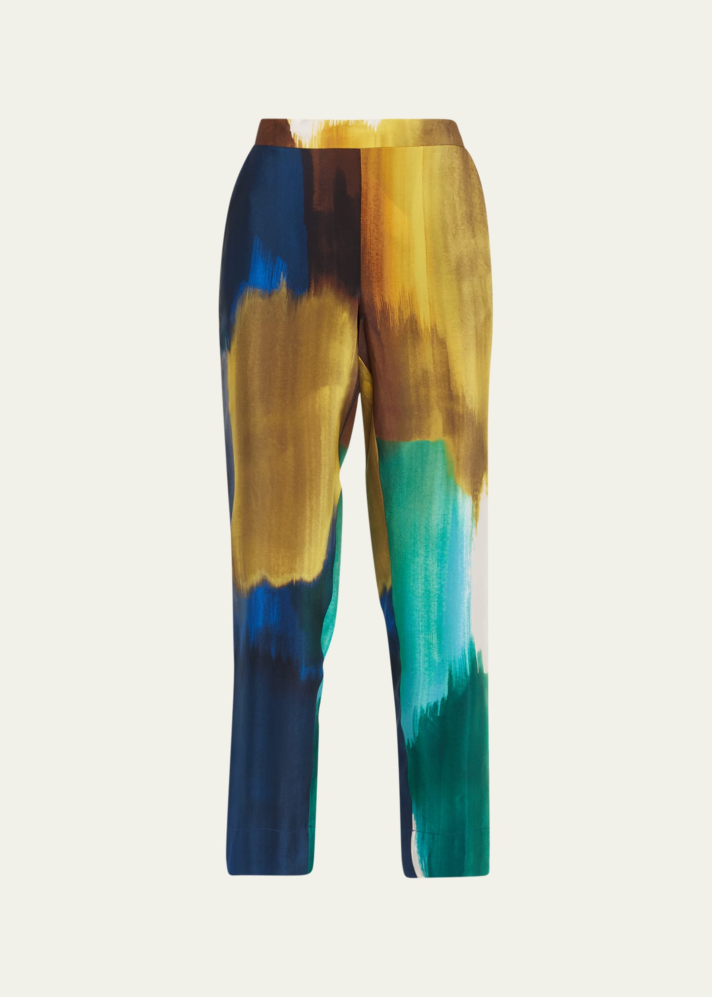 Bohol Cropped Abstract-Print Pants