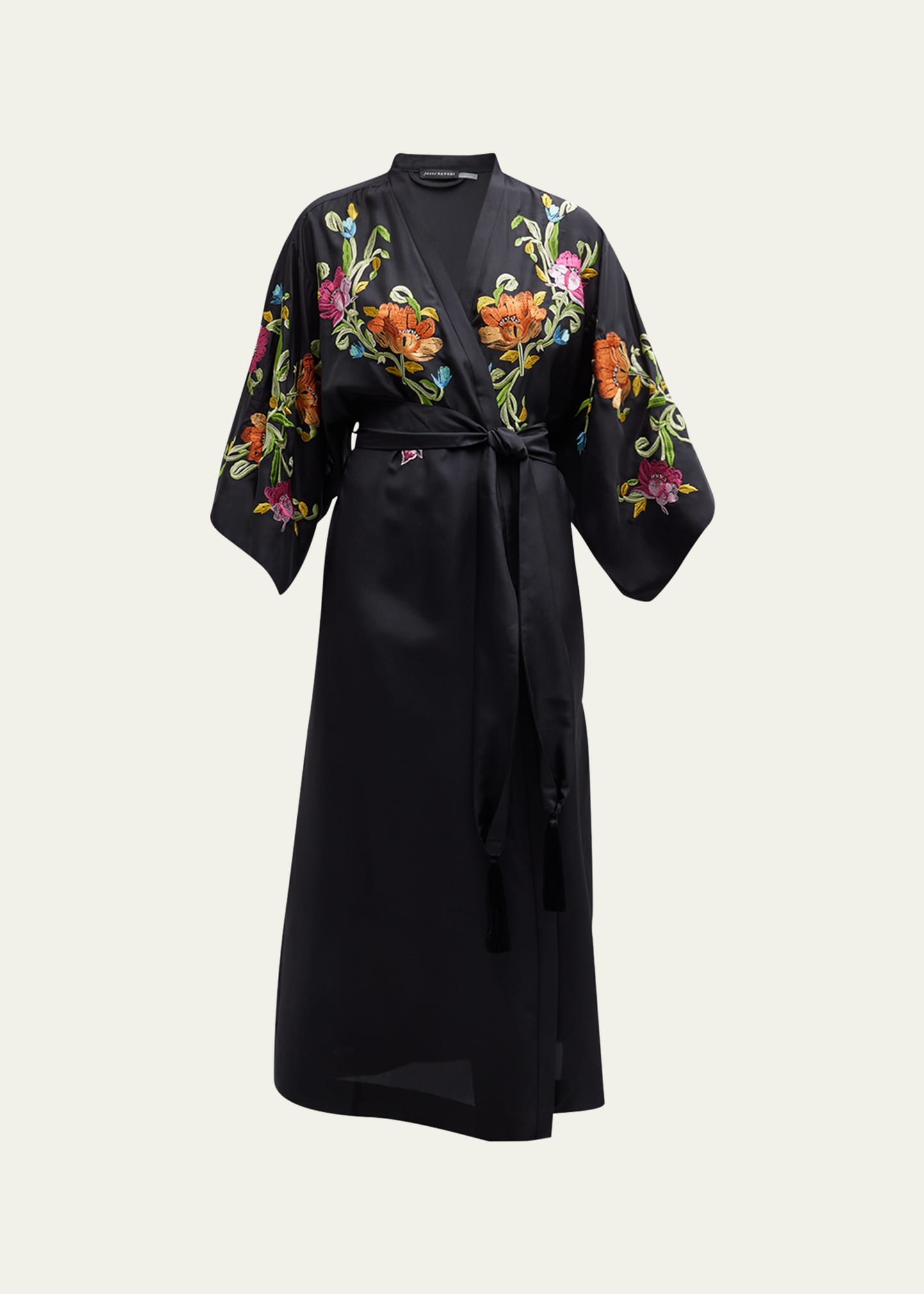 Josie Natori Kurokawa Floral Jacquard Satin Pajama Set - Bergdorf