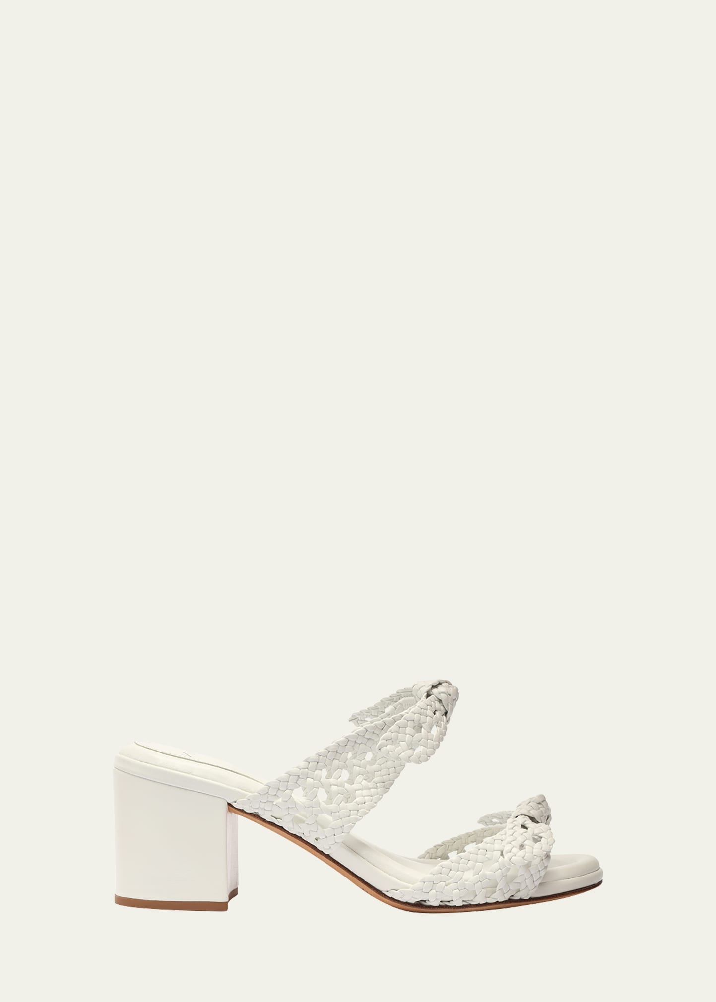 Alexandre Birman Clarita Intreccio Doppia Sandal In White