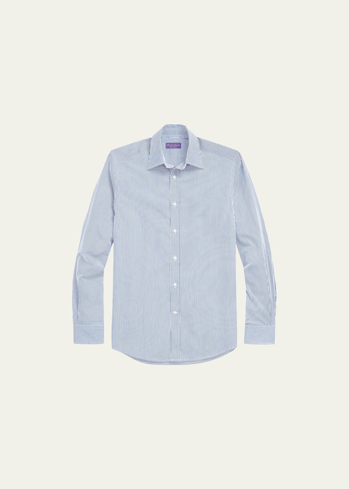 Ralph Lauren Purple Label Men's Sinclair Striped Sport Shirt In Blue White