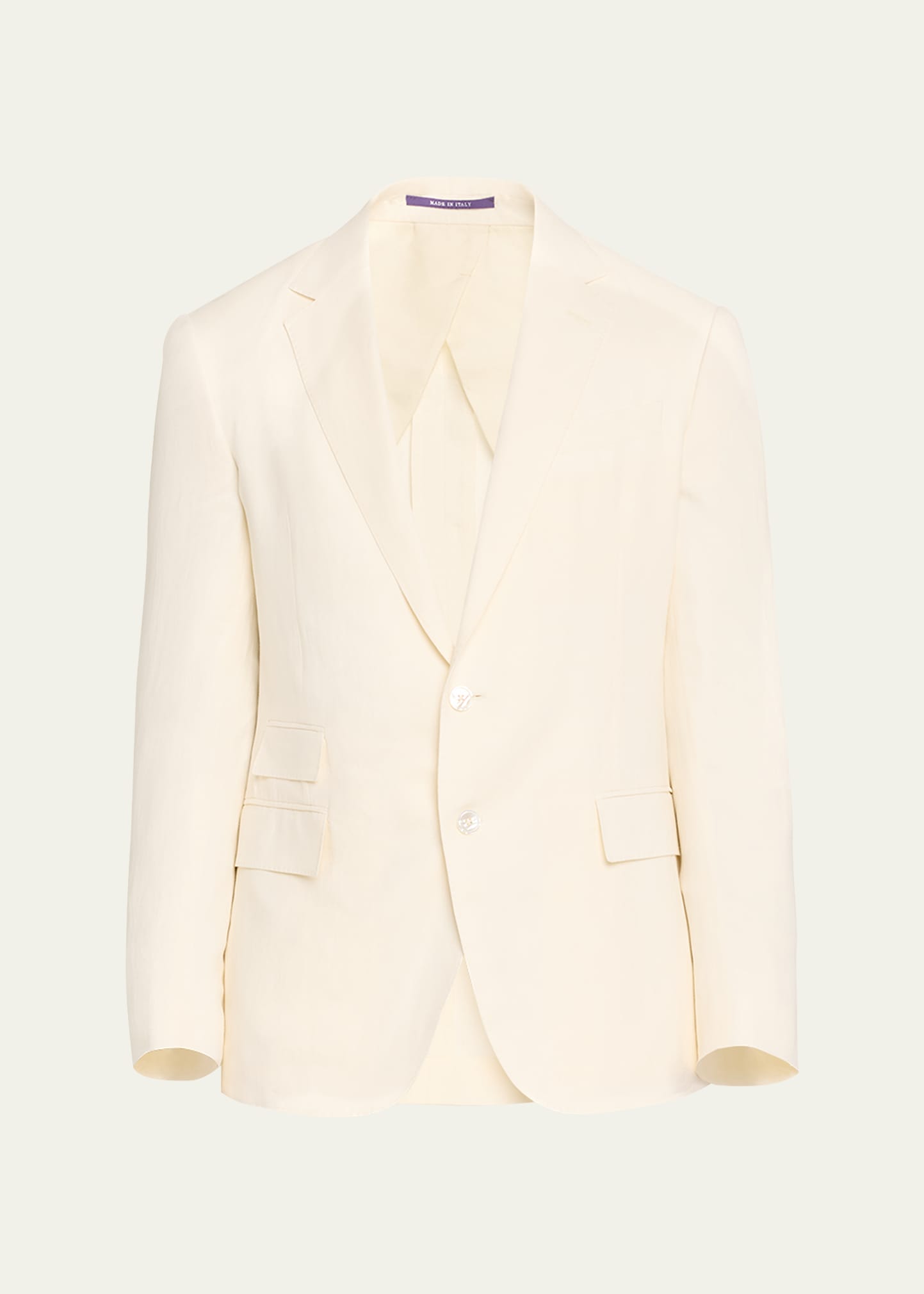 Shop Ralph Lauren Purple Label Men's Kent Hand-tailored Sport Coat In Cream