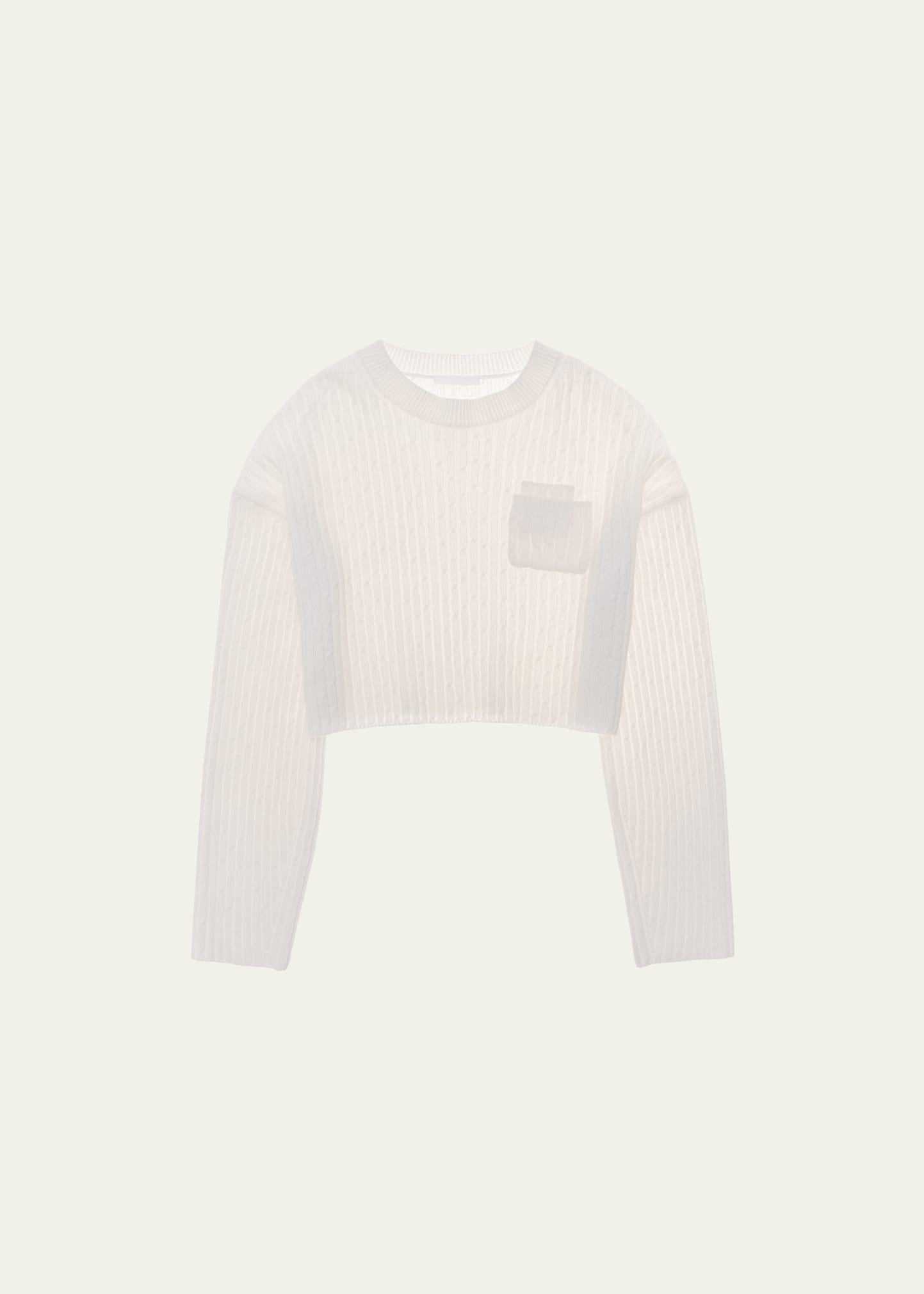 Helmut Lang Merino Wool Sweater In Winter Wht