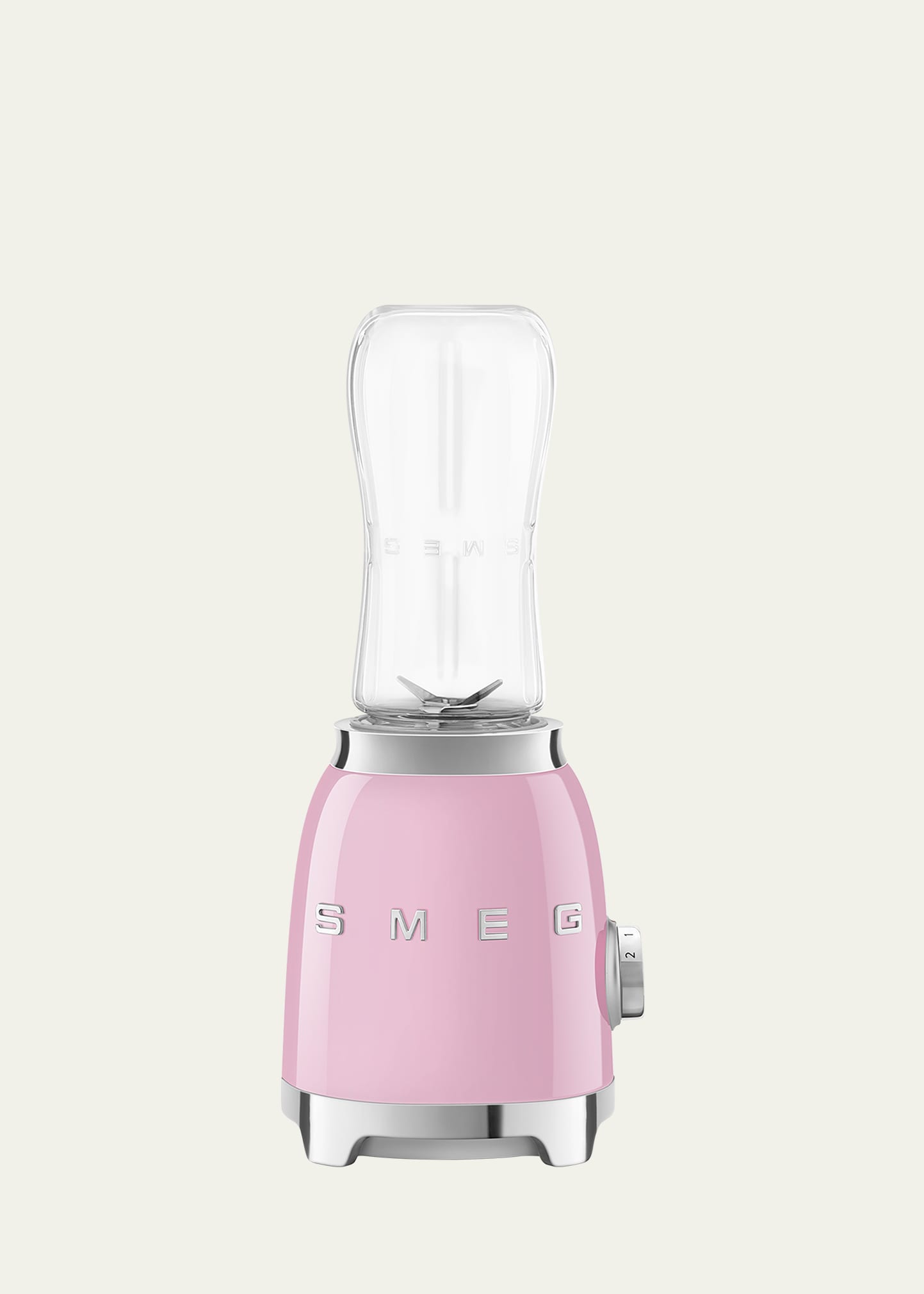 Shop Smeg Retro-style Personal Blender In Pastel Pink