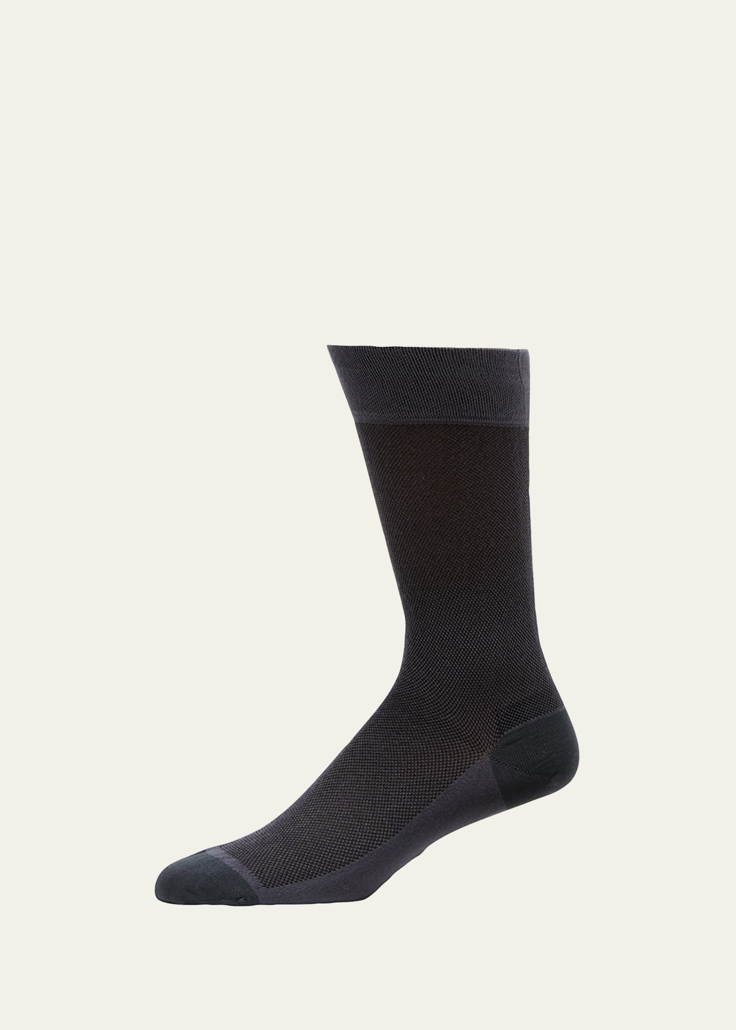 Marcoliani Men's Modal Pique Mid-Calf Socks