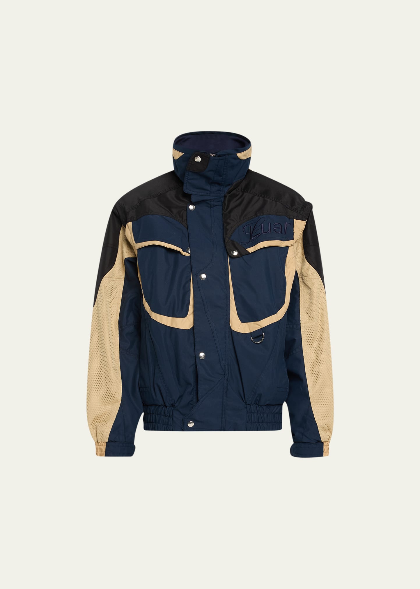 Tri-Color Bomber Tech Jacket